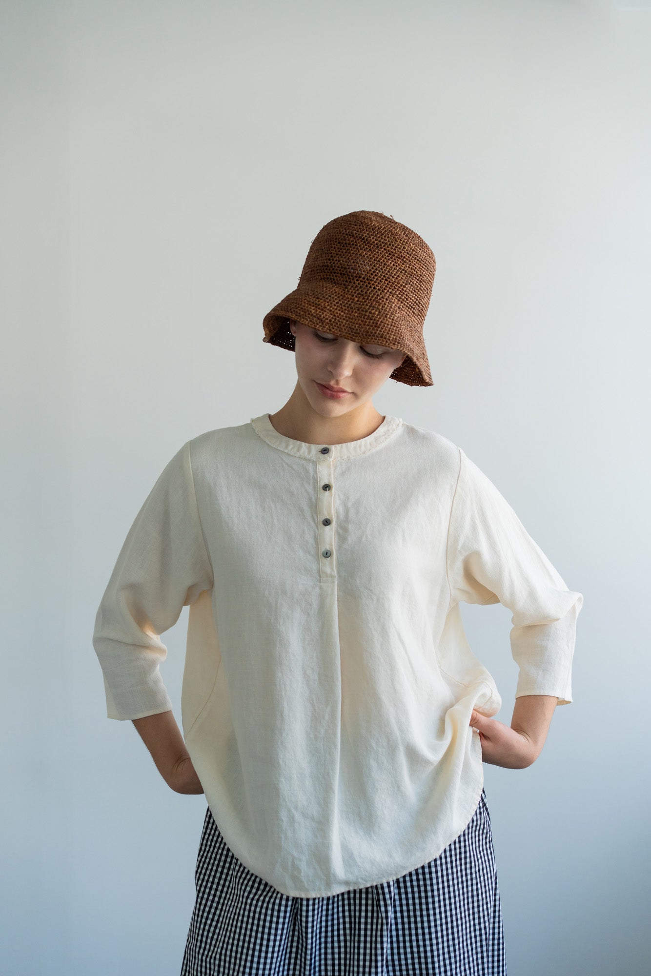 YARRA 2WAYフリンジカラーブラウス YR-1613-239