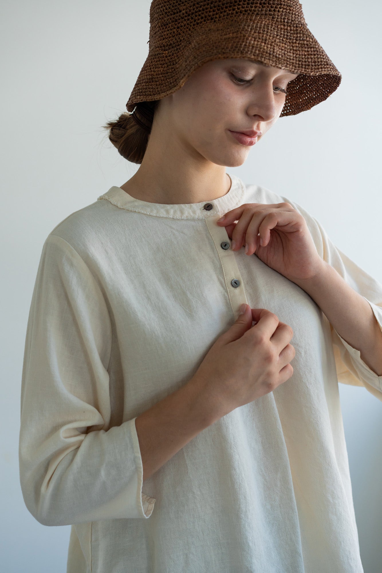 YARRA 2WAYフリンジカラーブラウス YR-1613-239