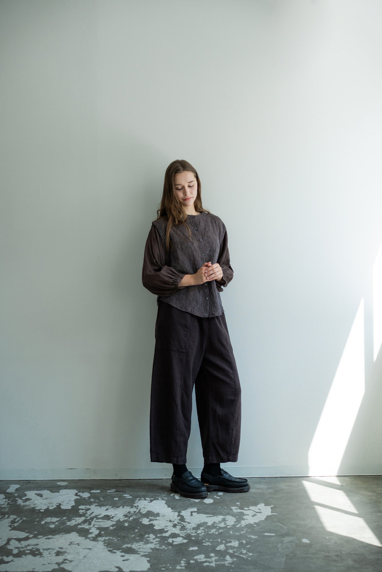 YARRA 甘撚りツイルパネルラインパンツ YR-1615-231