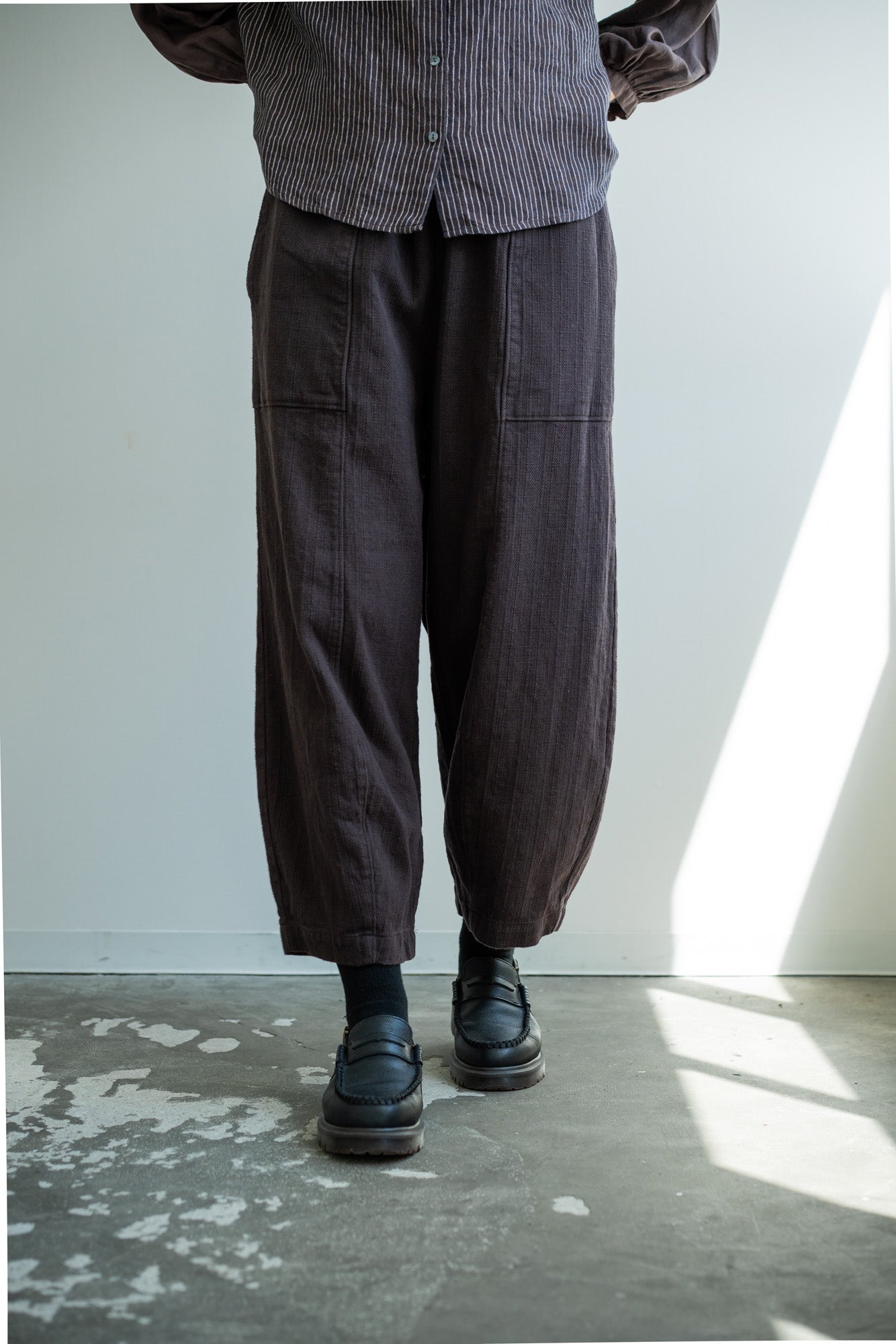 YARRA 甘撚りツイルパネルラインパンツ YR-1615-231