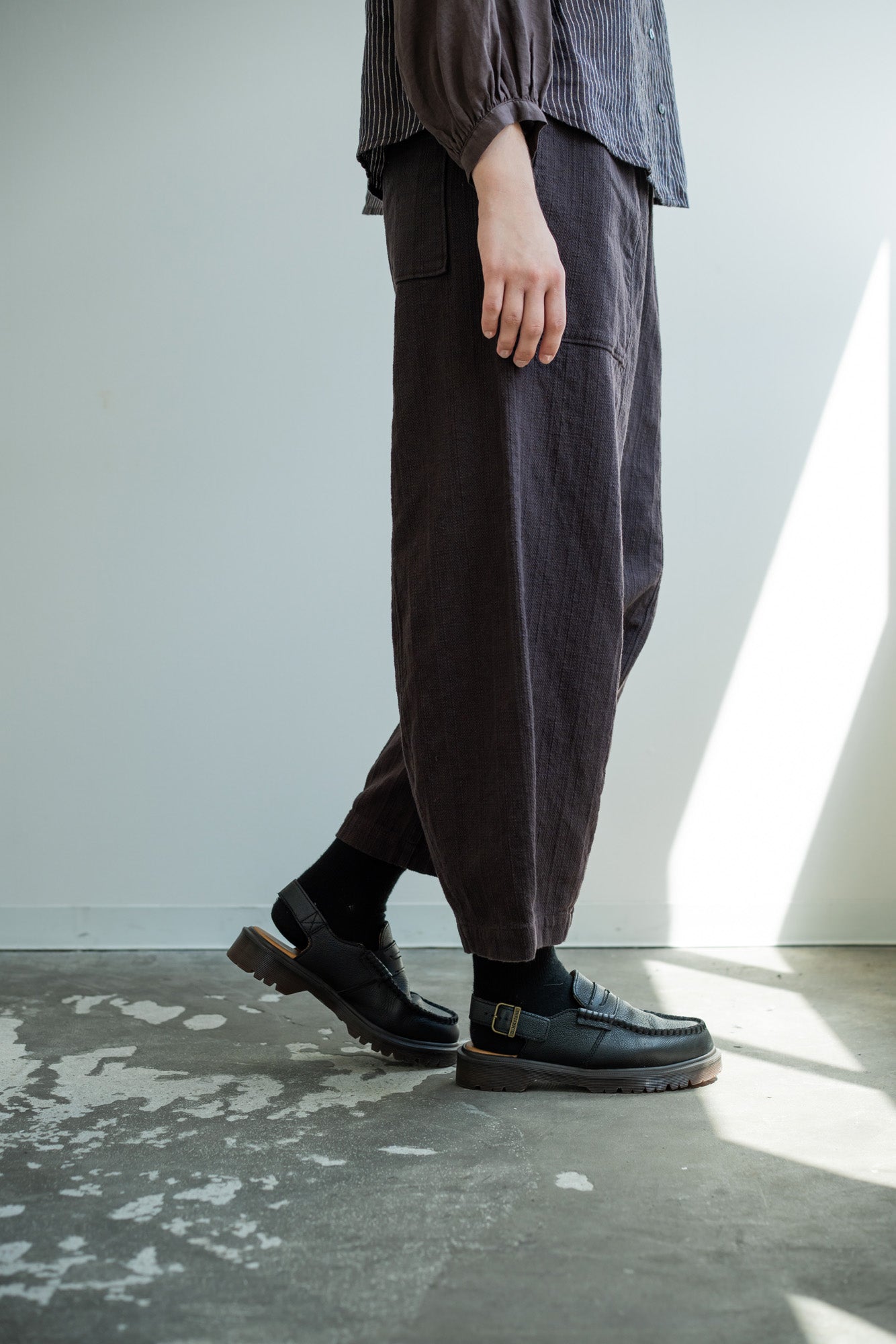 YARRA 甘撚りツイルパネルラインパンツ YR-1615-231