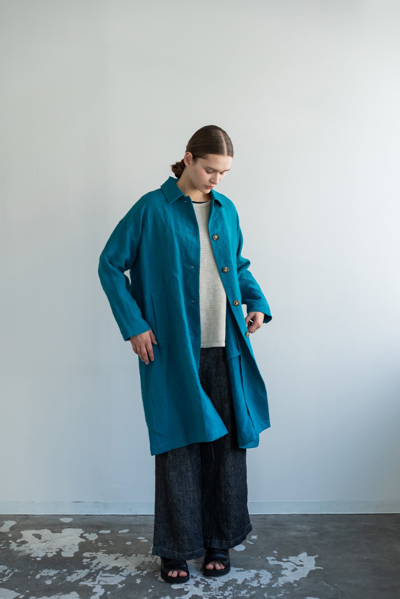 YARRA ナチュラルリネンコート YR-1617-217