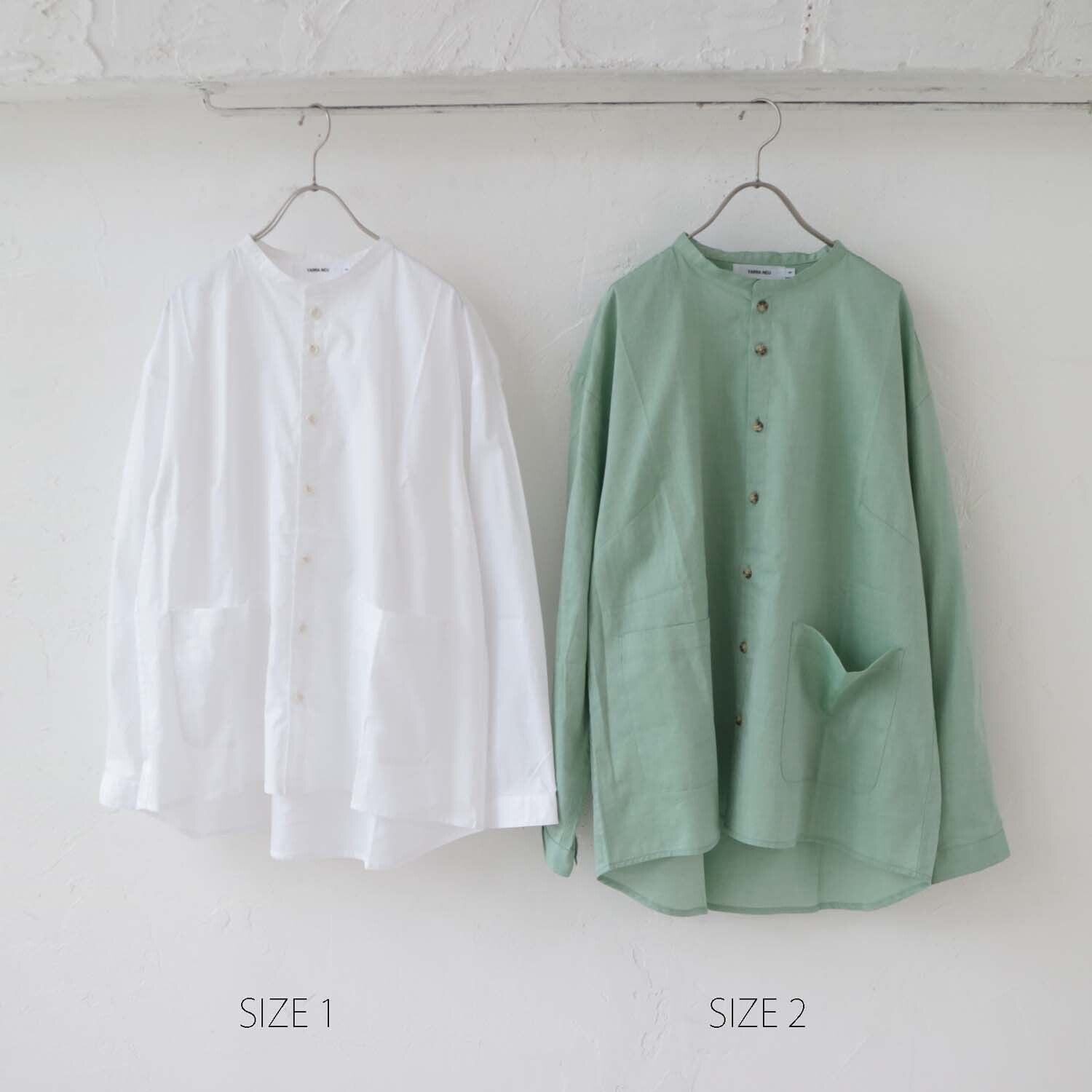 YARRA NEU SIDOGRASスタンドカラーシャツ NU-5413-409