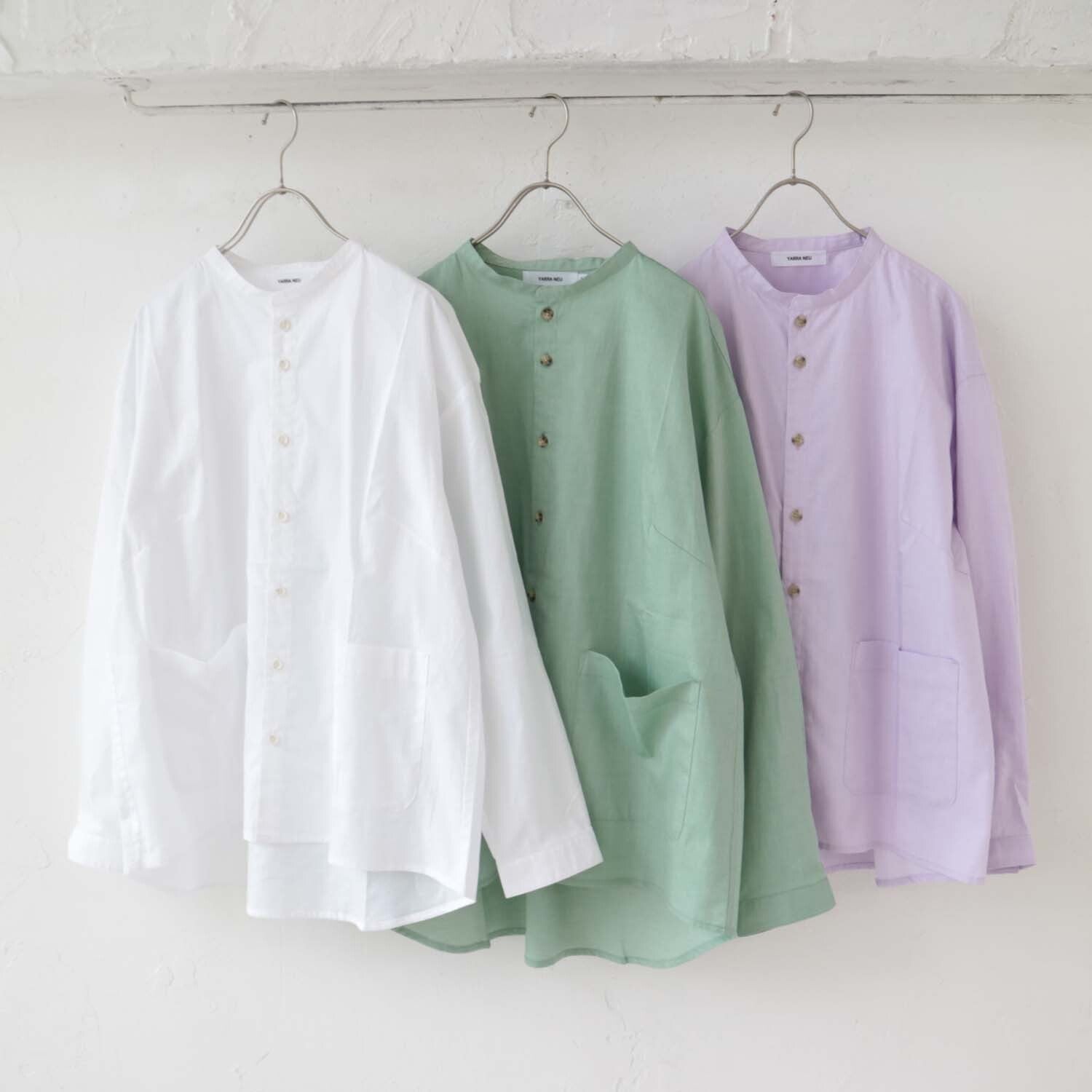 YARRA NEU SIDOGRASスタンドカラーシャツ NU-5413-409