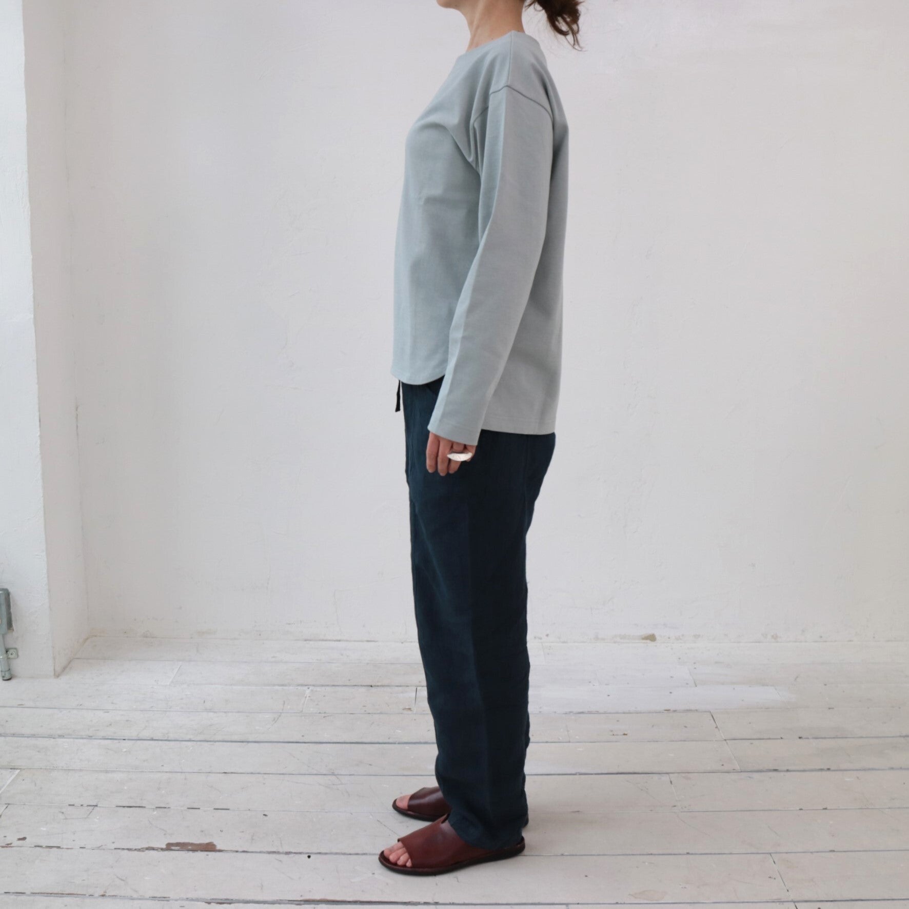 YARRA NEU デラヴェ天竺長袖カットソー NU-5411-401