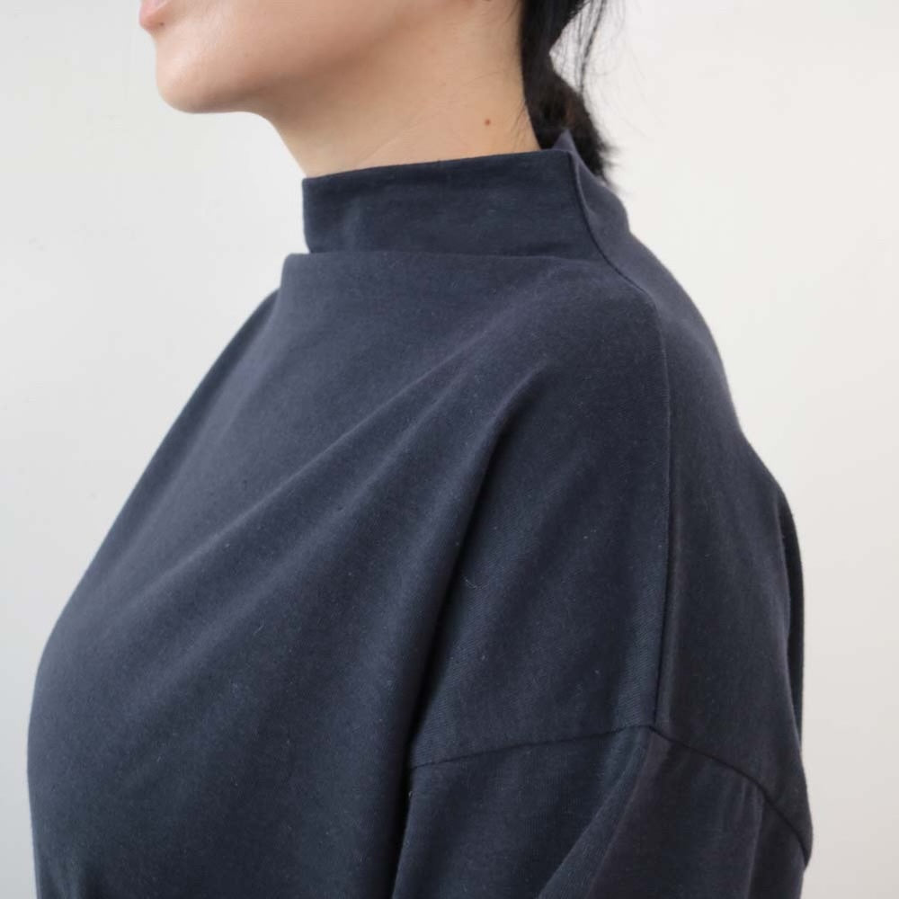 YARRA ハイネックワイドプルオーバー YR-1411-216