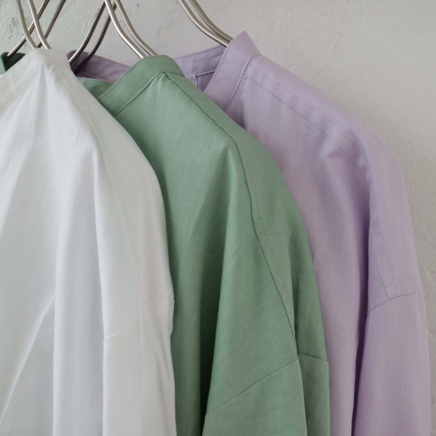 YARRA NEU SIDOGRASスタンドカラーシャツ NU-5413-409