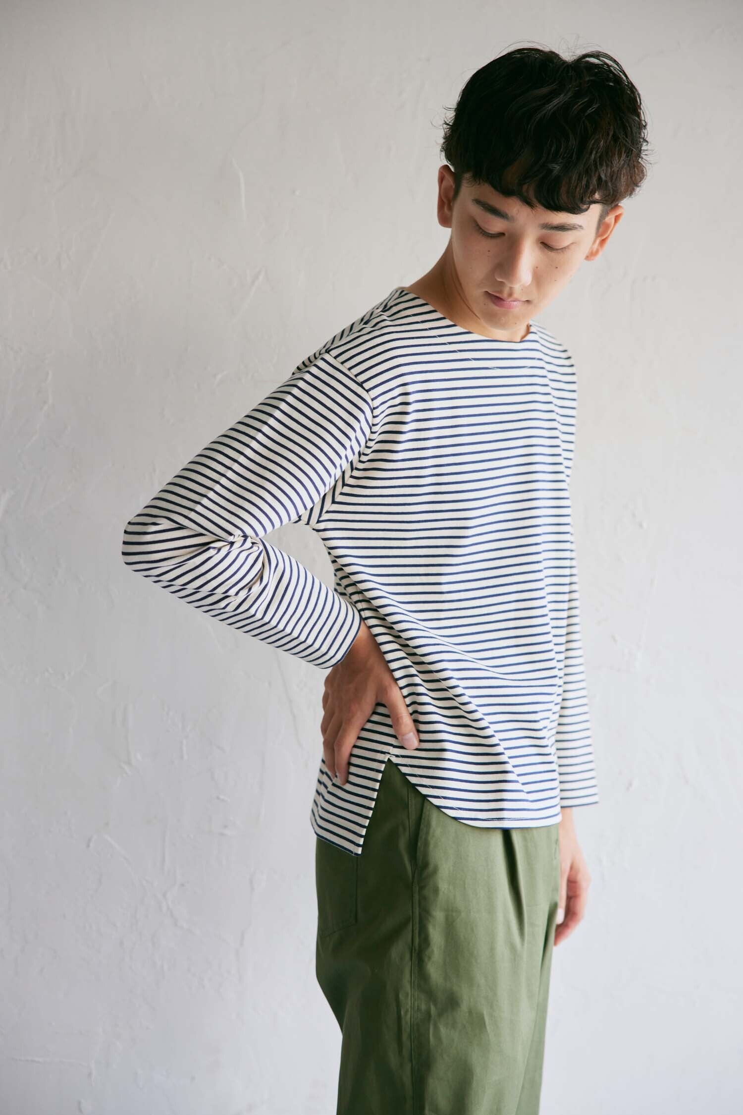 YARRA NEU デラヴェ天竺長袖カットソー NU-5411-401