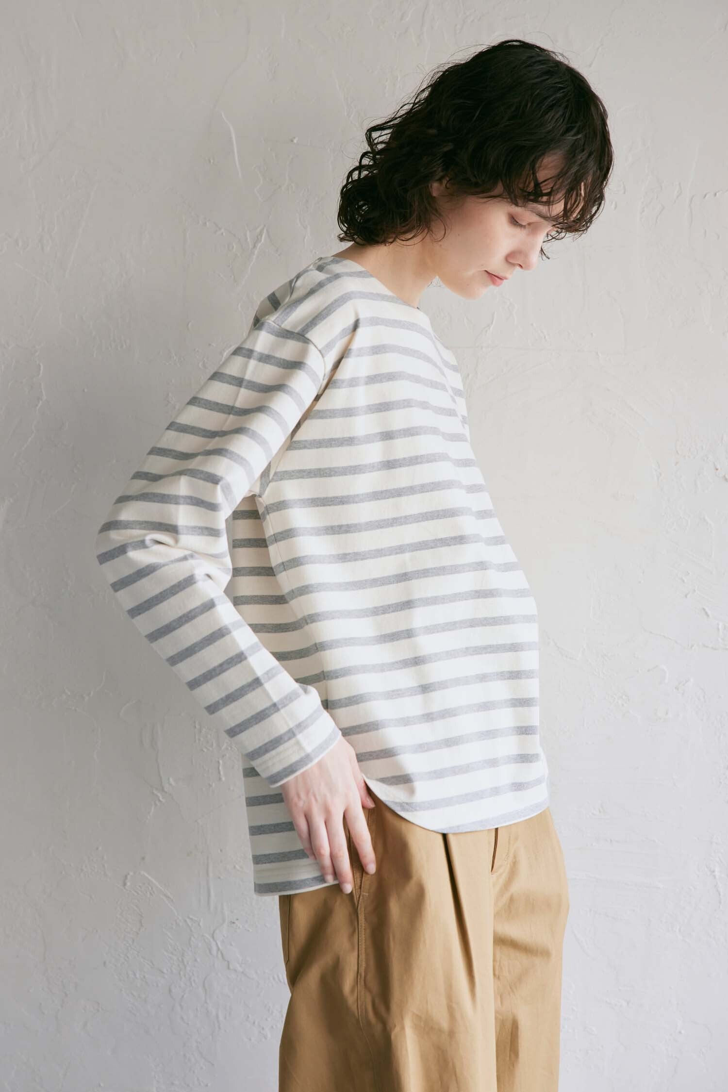 YARRA NEU デラヴェ天竺長袖カットソー NU-5411-401