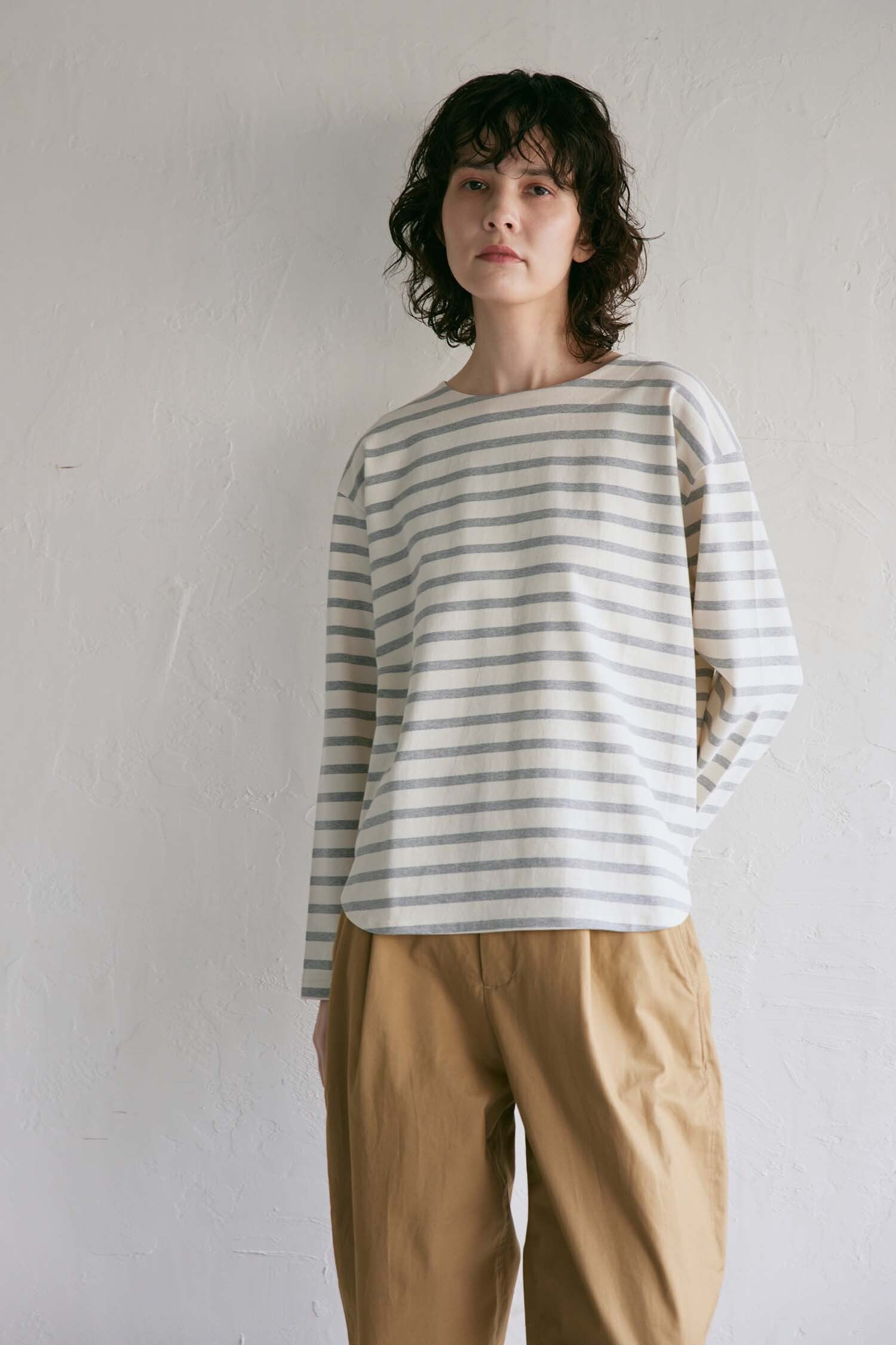 YARRA NEU デラヴェ天竺長袖カットソー NU-5411-401