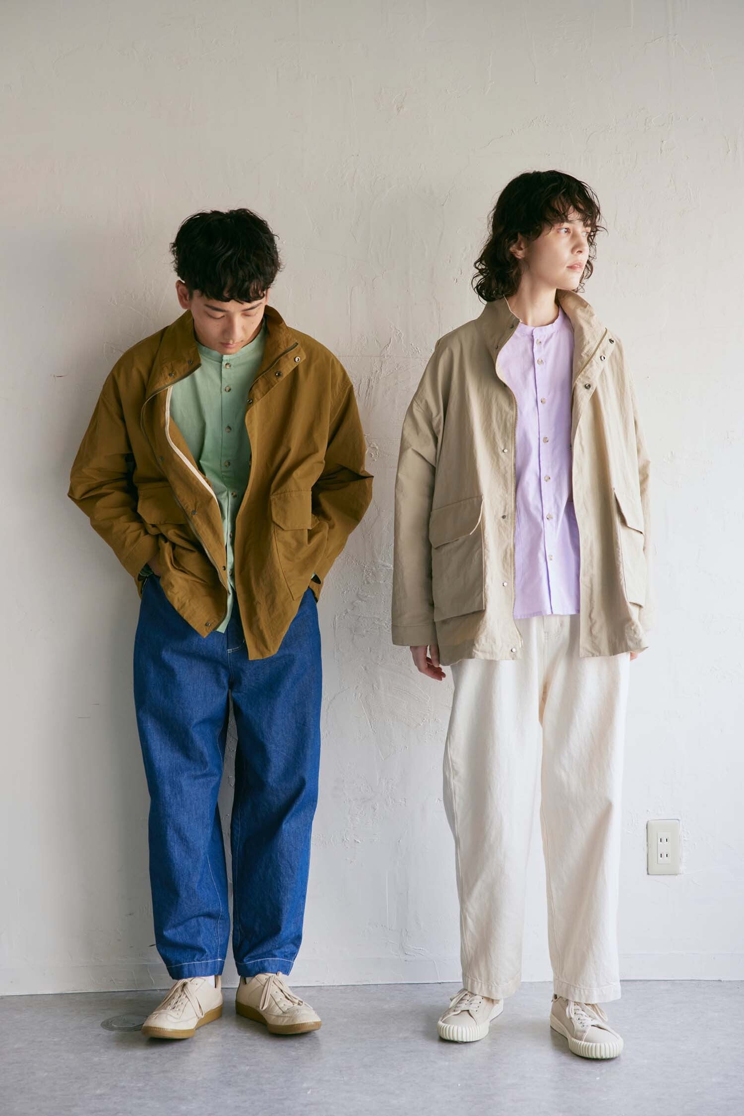 YARRA NEU スタンドカラーナイロンアウター NU-5417-420