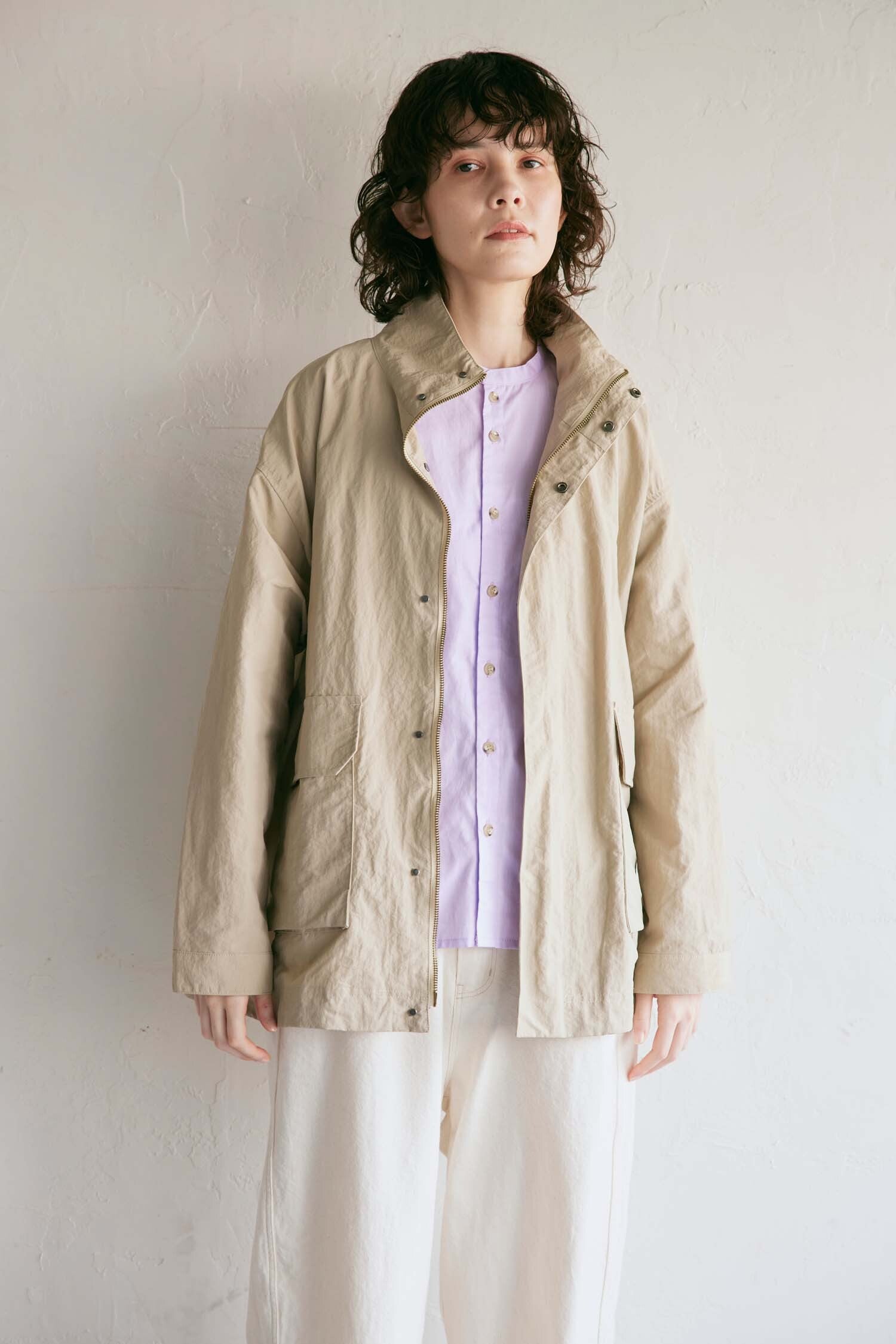 YARRA NEU スタンドカラーナイロンアウター NU-5417-420