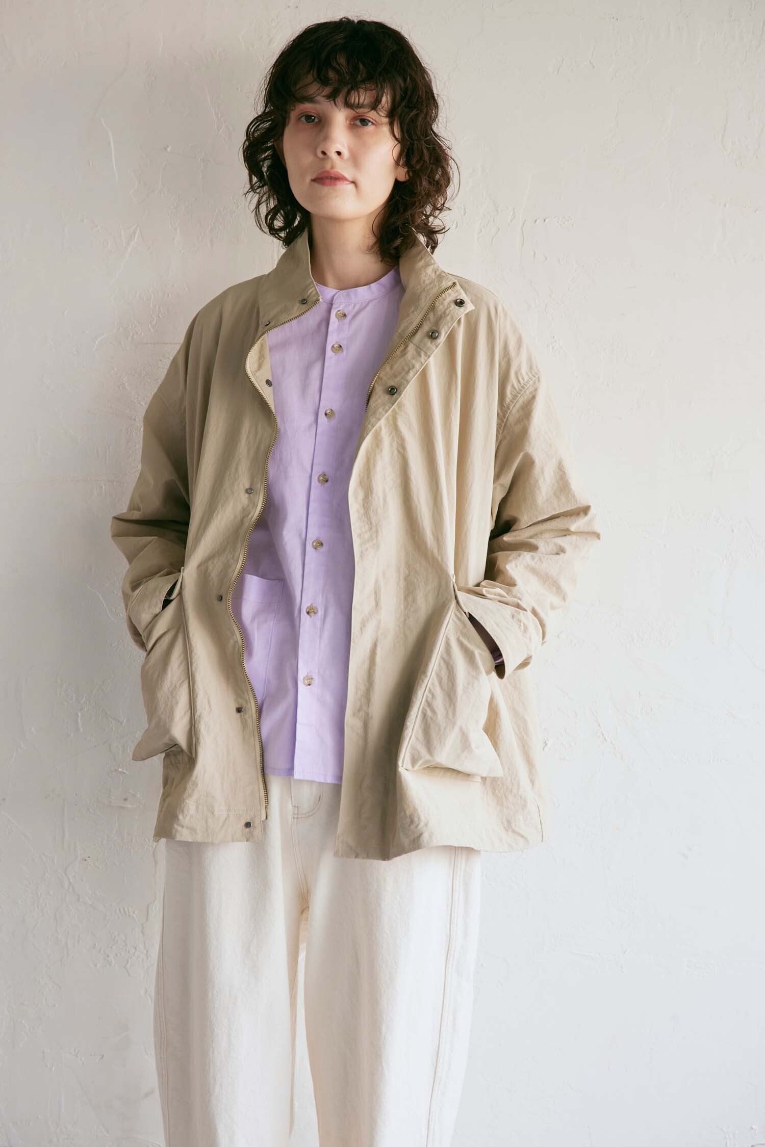 YARRA NEU スタンドカラーナイロンアウター NU-5417-420