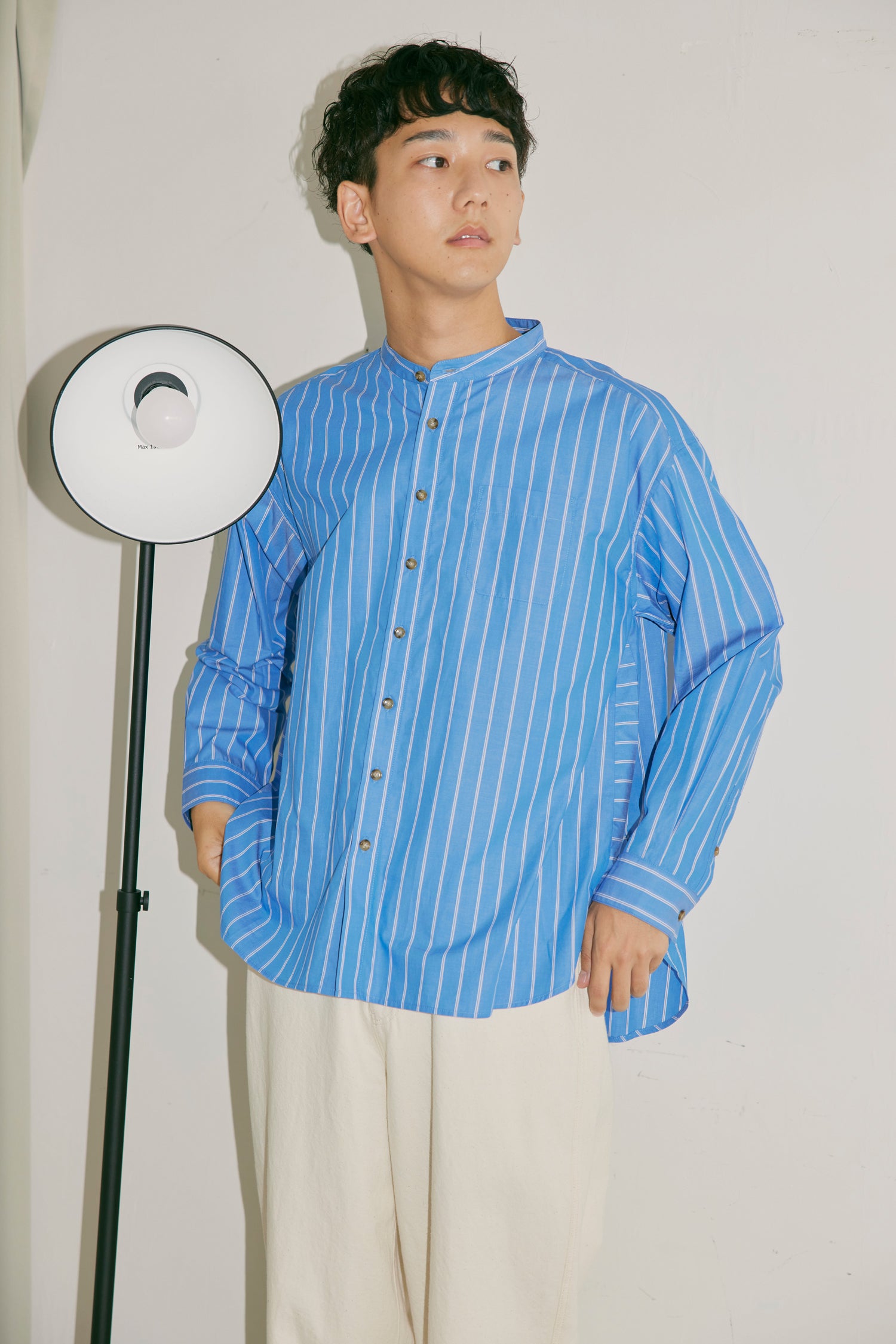 YARRA NEU SIDGRASストライプシャツ NU-5413-410