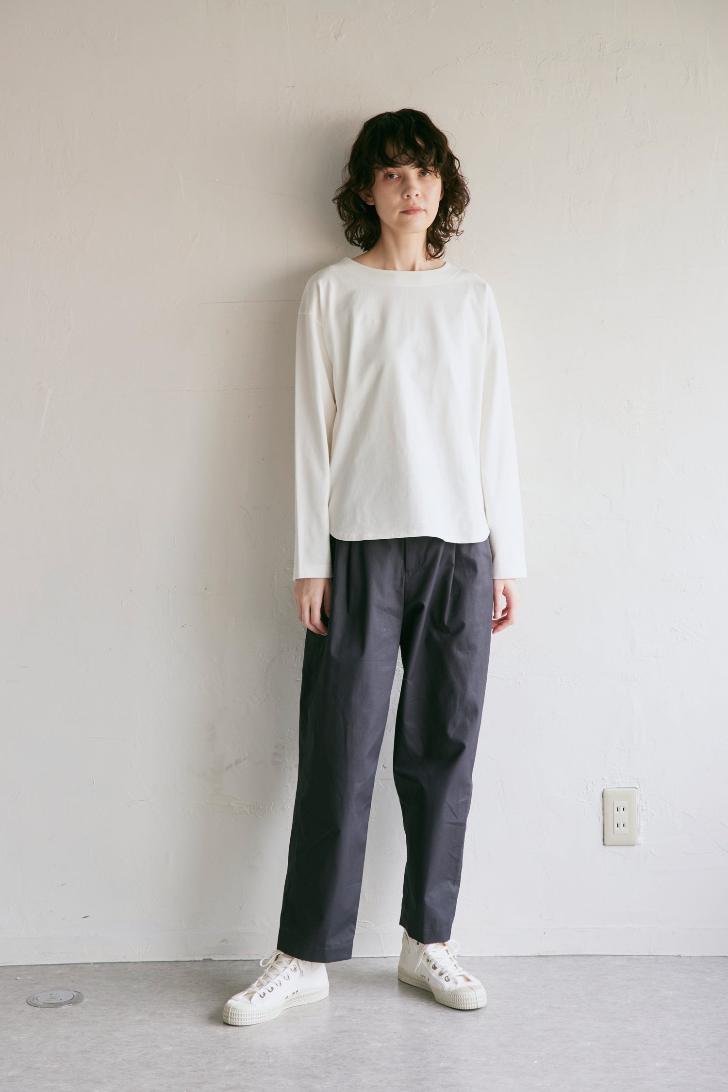 YARRA NEU デラヴェ天竺長袖カットソー NU-5411-401