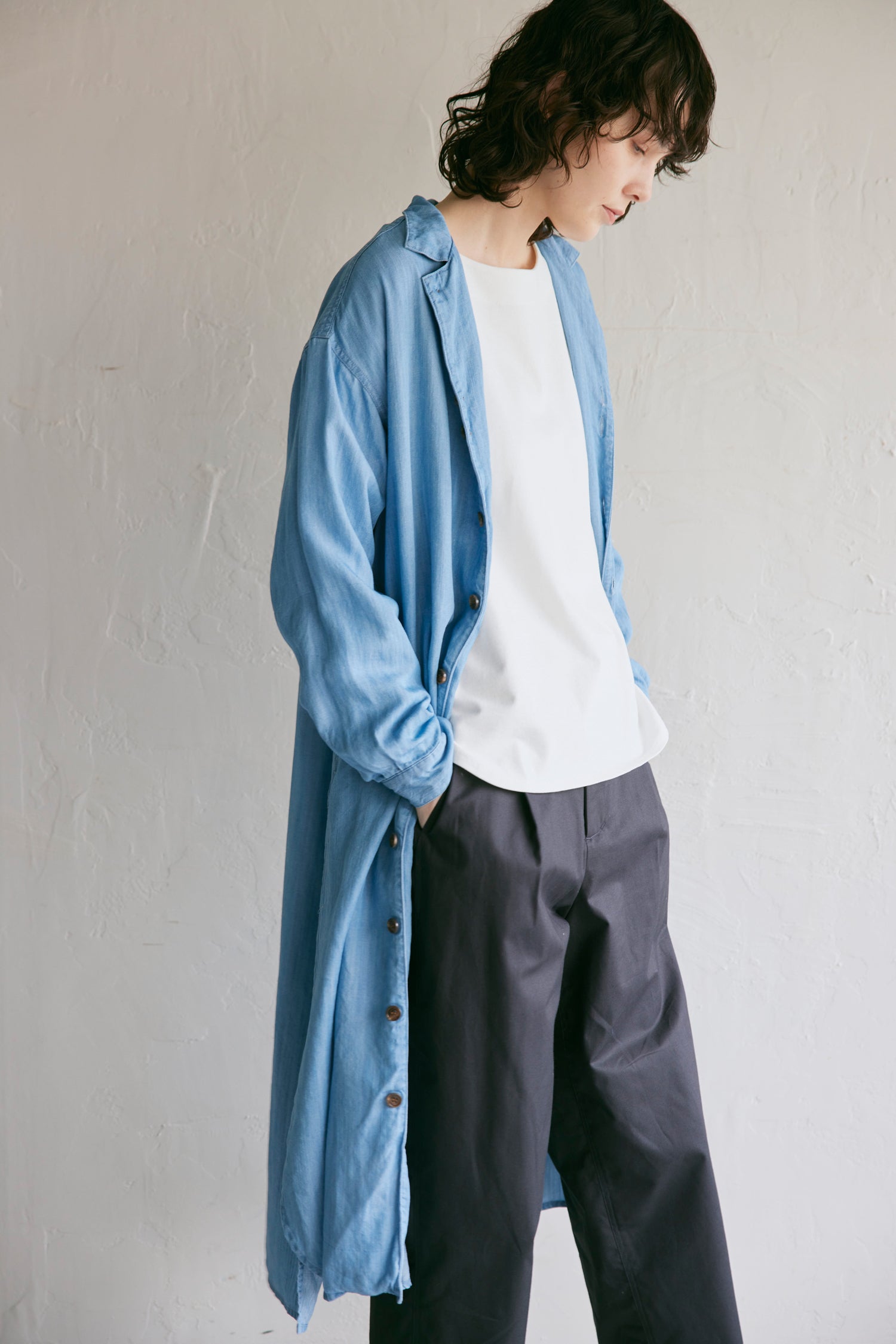 YARRA NEU デラヴェ天竺長袖カットソー NU-5411-401