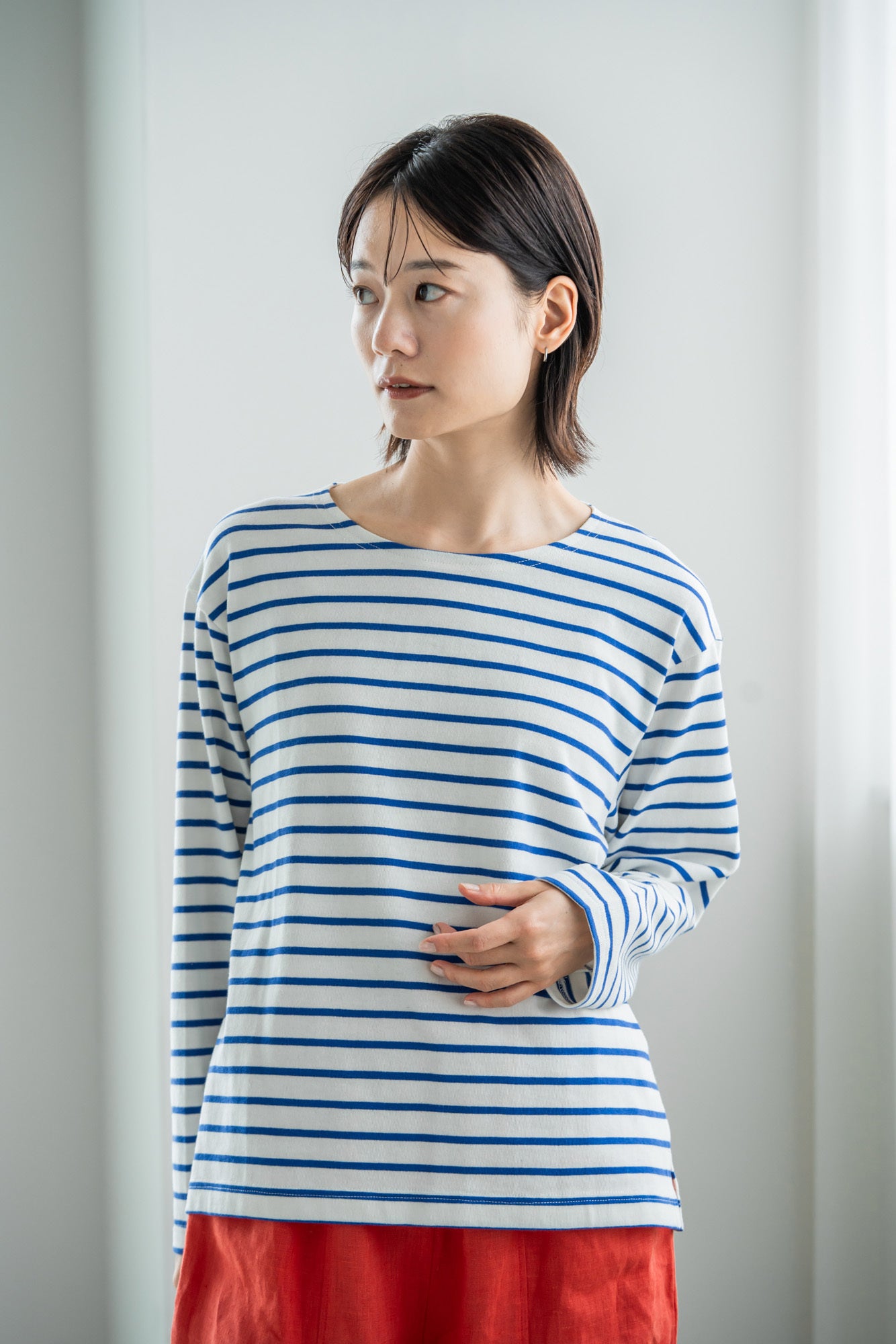 YARRA バックスラッシュネックプルオーバー YR-1411-205