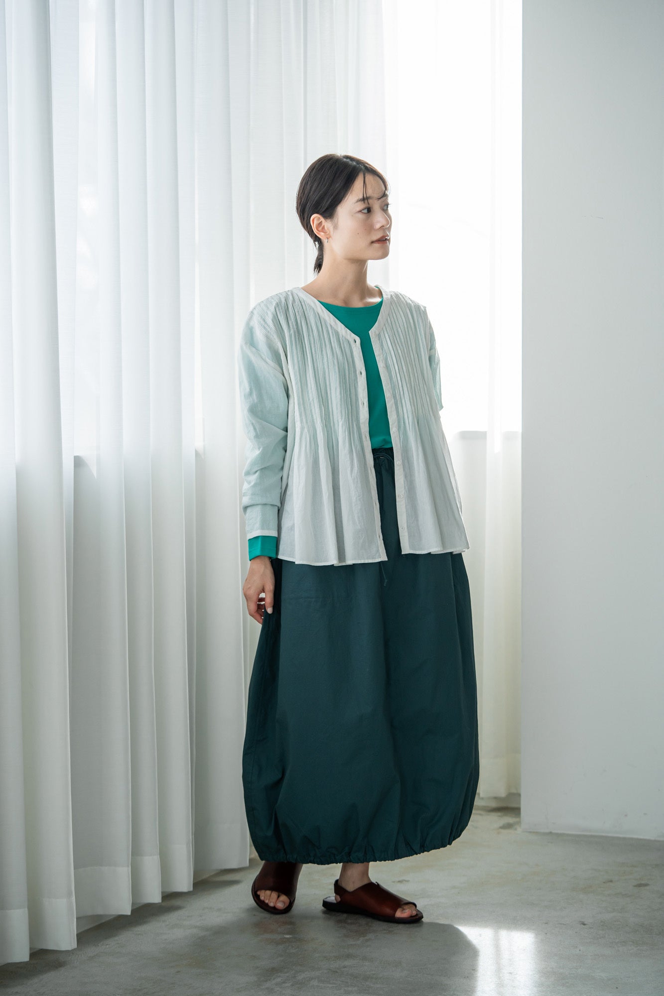 YARRA バックスラッシュネックプルオーバー YR-1411-205