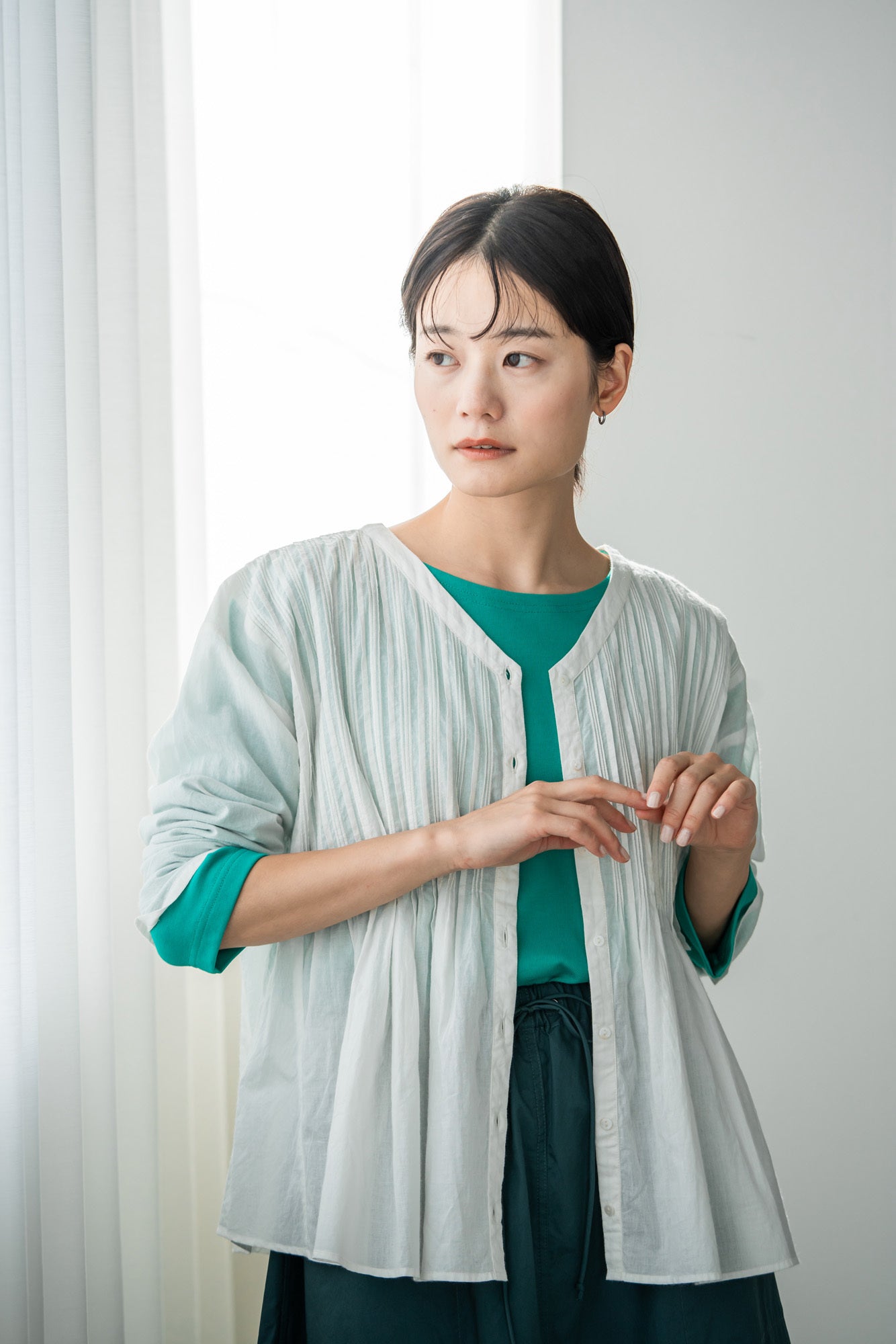 YARRA バックスラッシュネックプルオーバー YR-1411-205