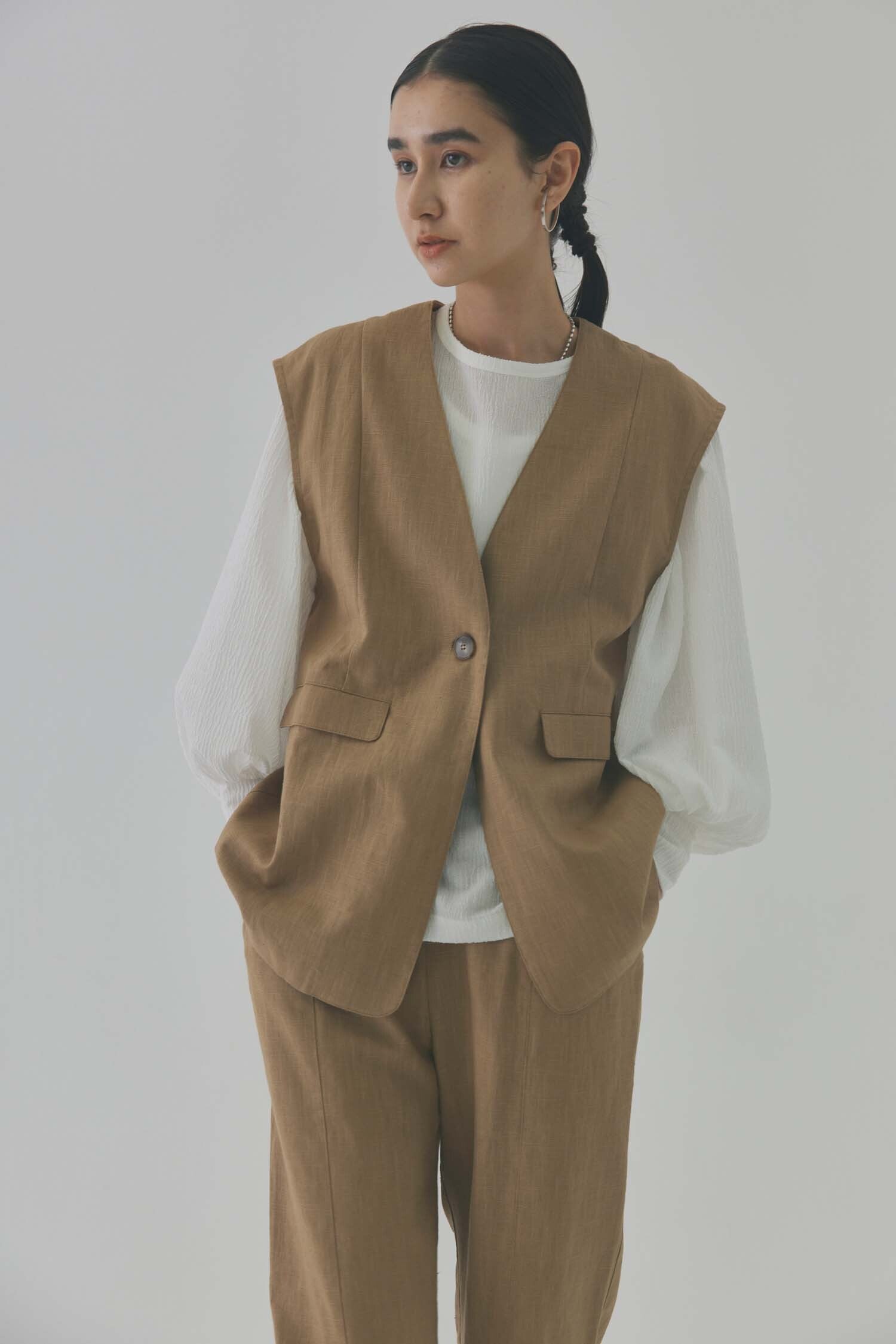 doux bleu ラミーミドルベスト DB-2417-019