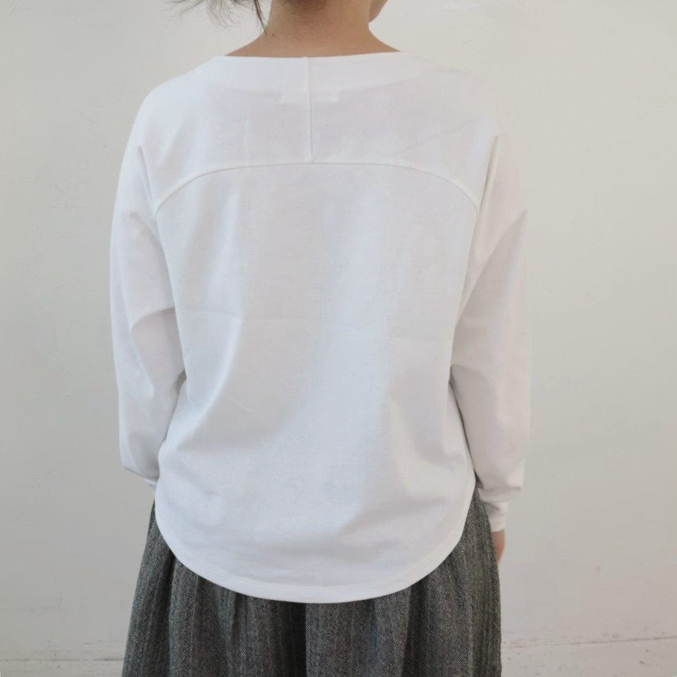 YARRA デラヴェ天竺ラグランプルオーバー YR-1461-278