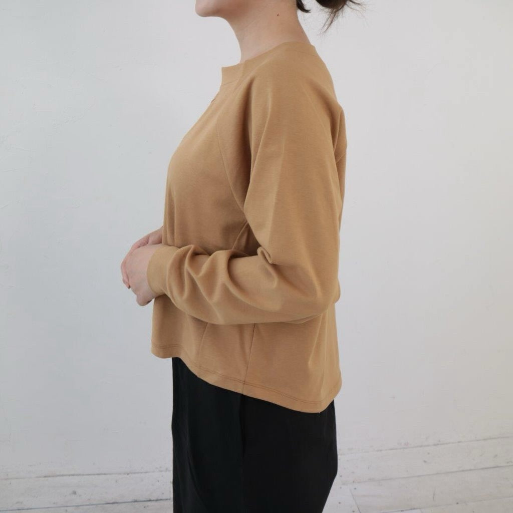 YARRA デラヴェ天竺ラグランプルオーバー YR-1461-278