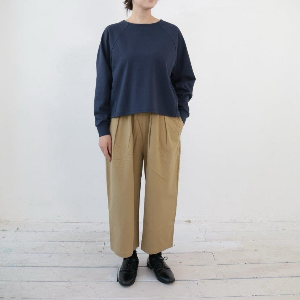 YARRA デラヴェ天竺ラグランプルオーバー YR-1461-278