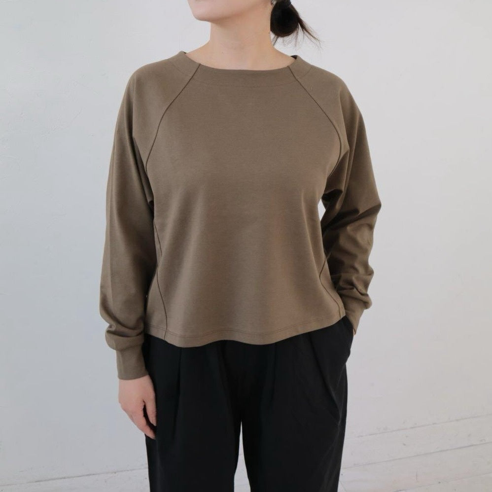 YARRA デラヴェ天竺ラグランプルオーバー YR-1461-278