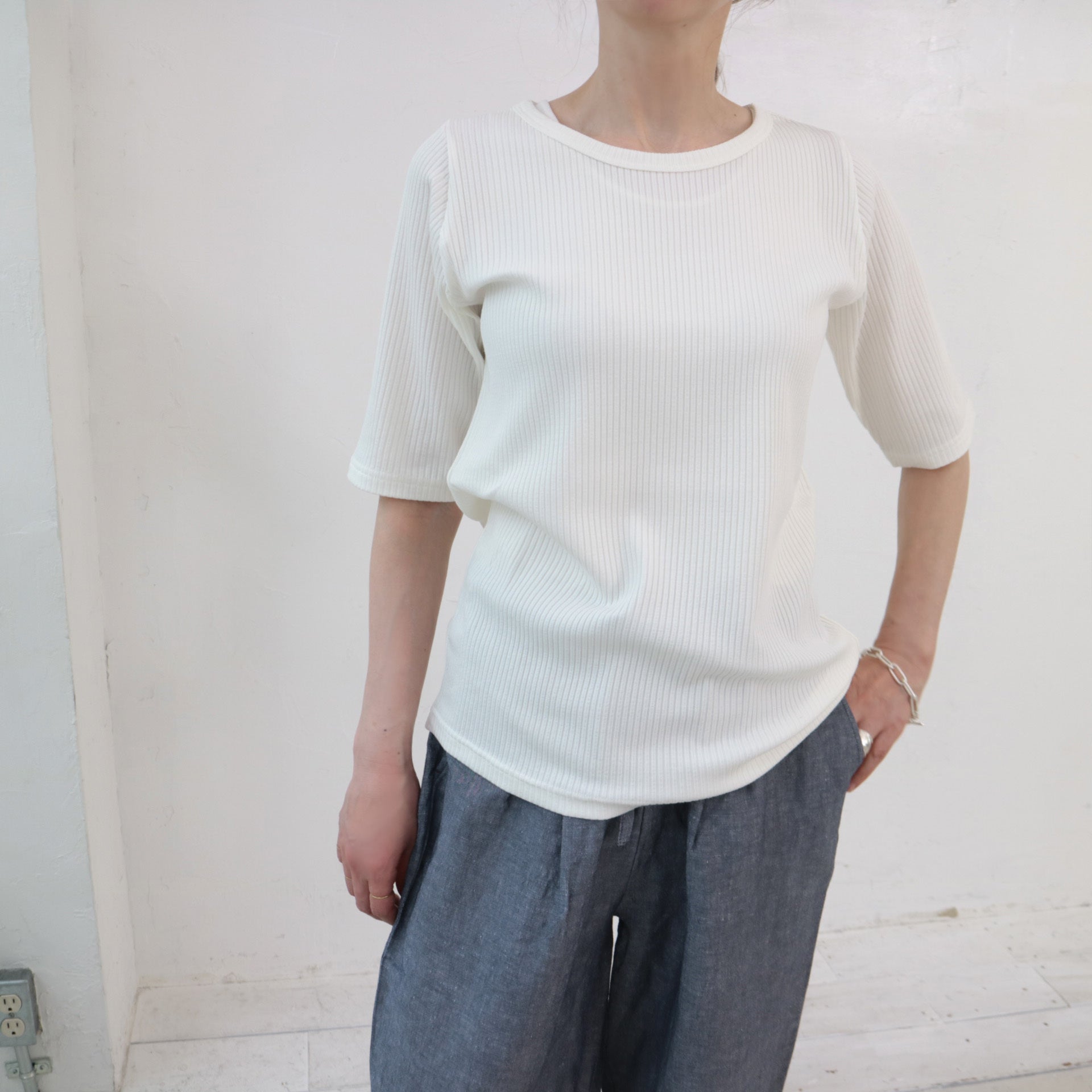 YARRA リヨセルギャラクシーリブTEE YR-1421-259