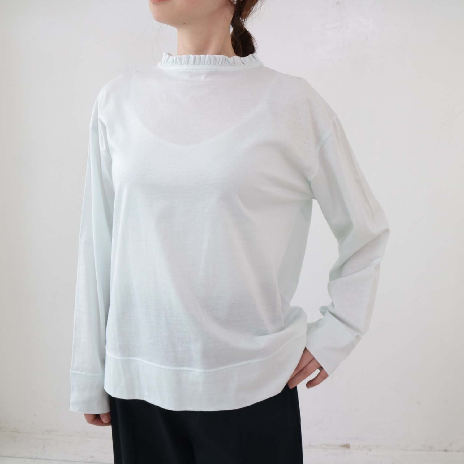 doux bleu フリル襟カットソー DB-2411-013