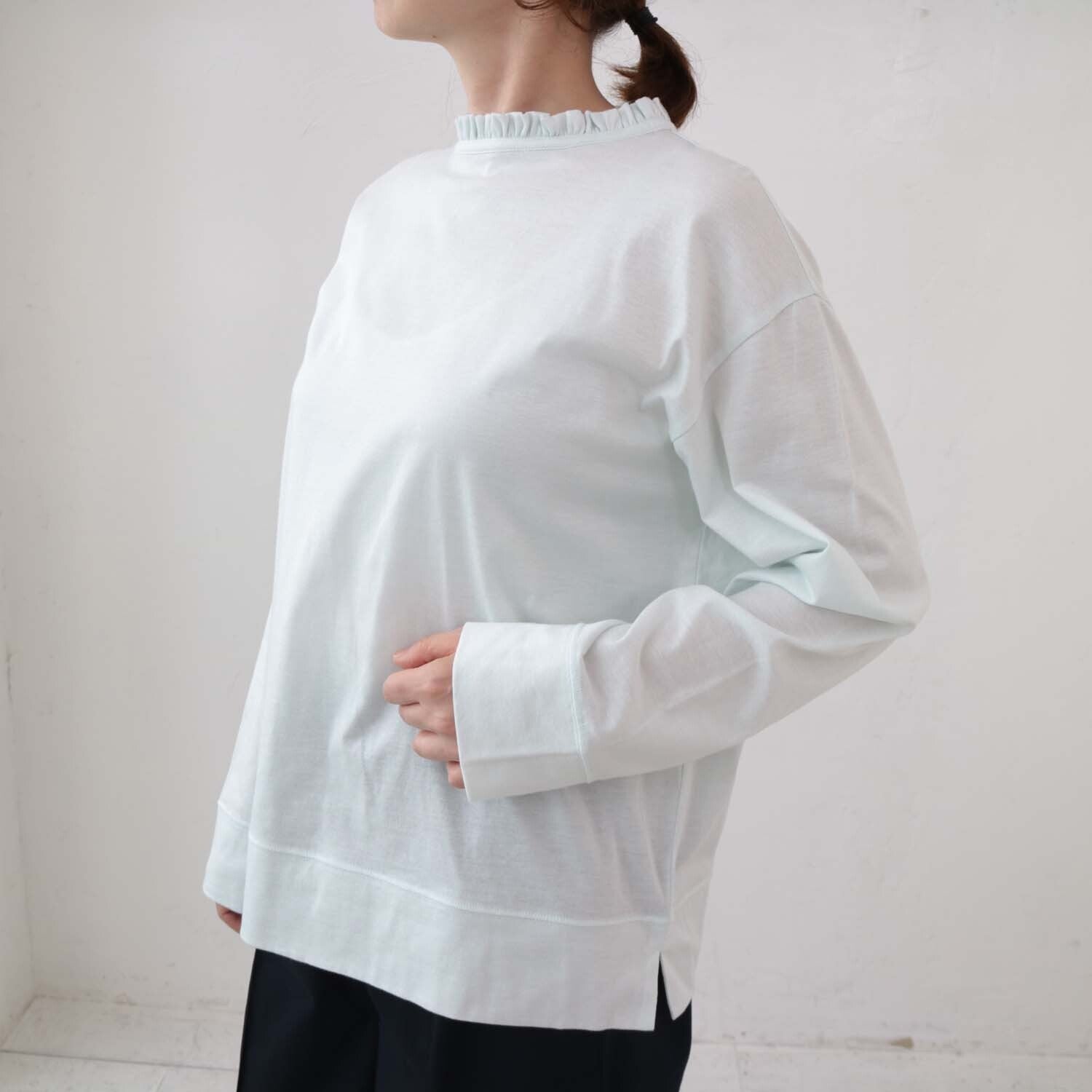 doux bleu フリル襟カットソー DB-2411-013