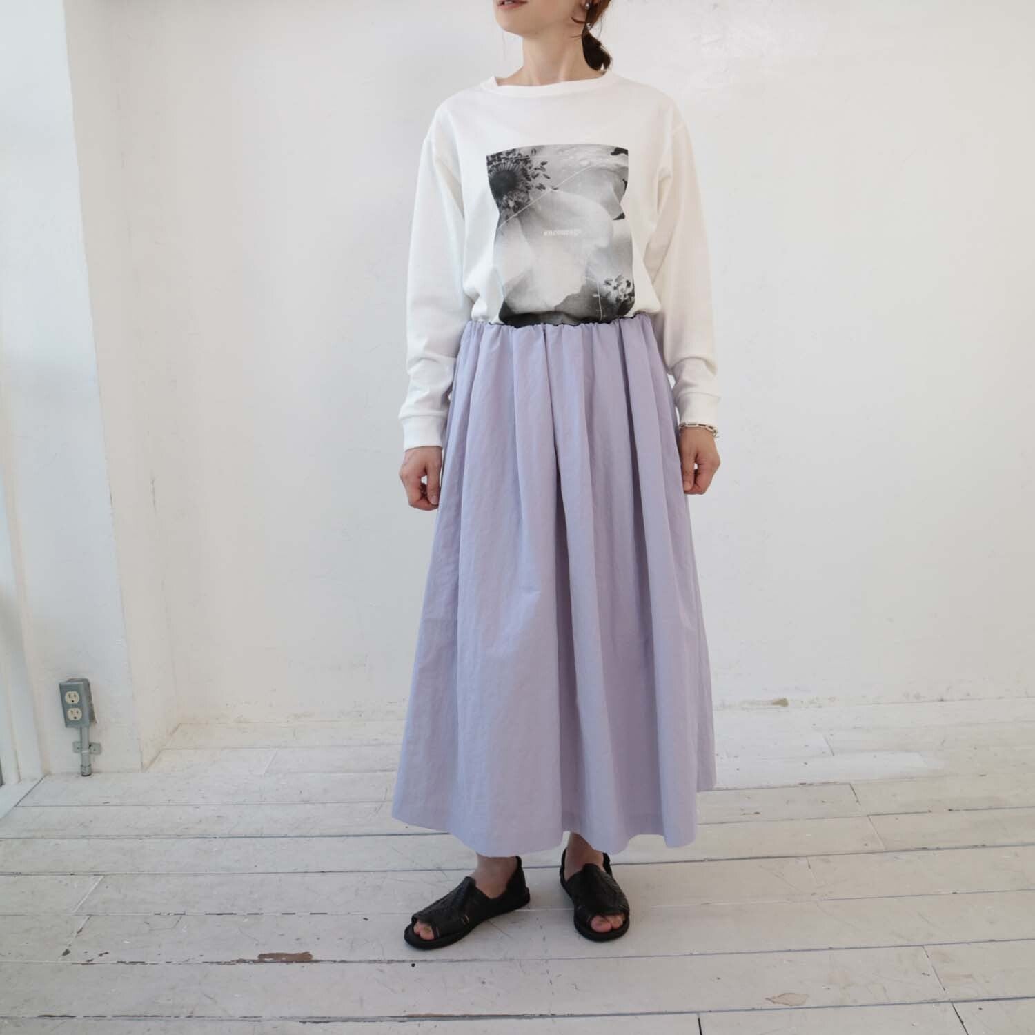 doux bleu ナイロンフレアスカート DB-2416-010