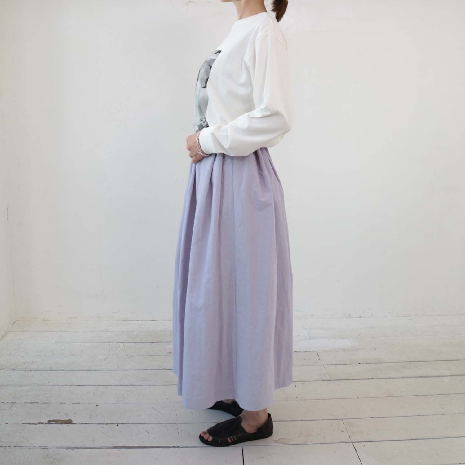 doux bleu ナイロンフレアスカート DB-2416-010