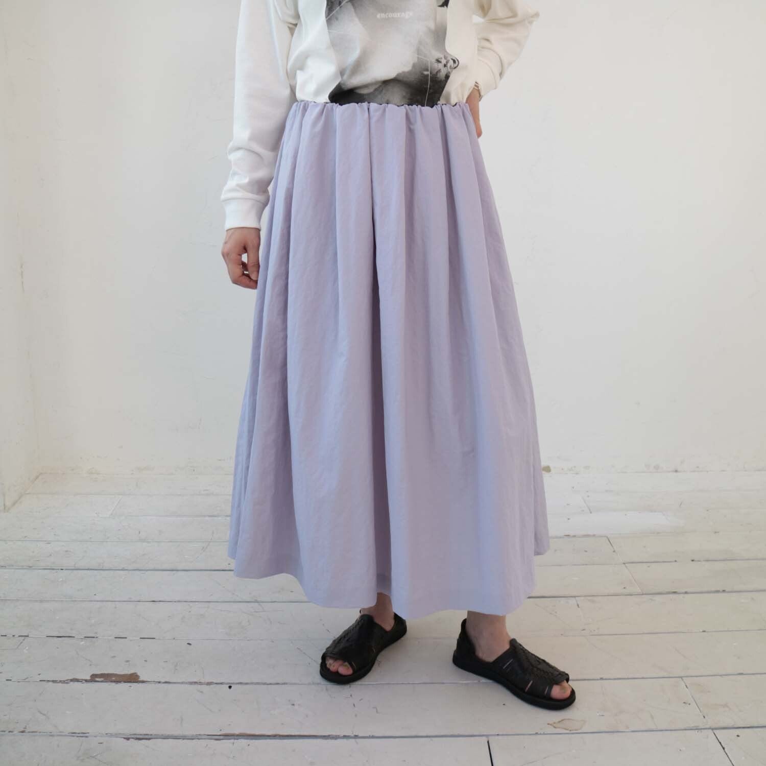 doux bleu ナイロンフレアスカート DB-2416-010