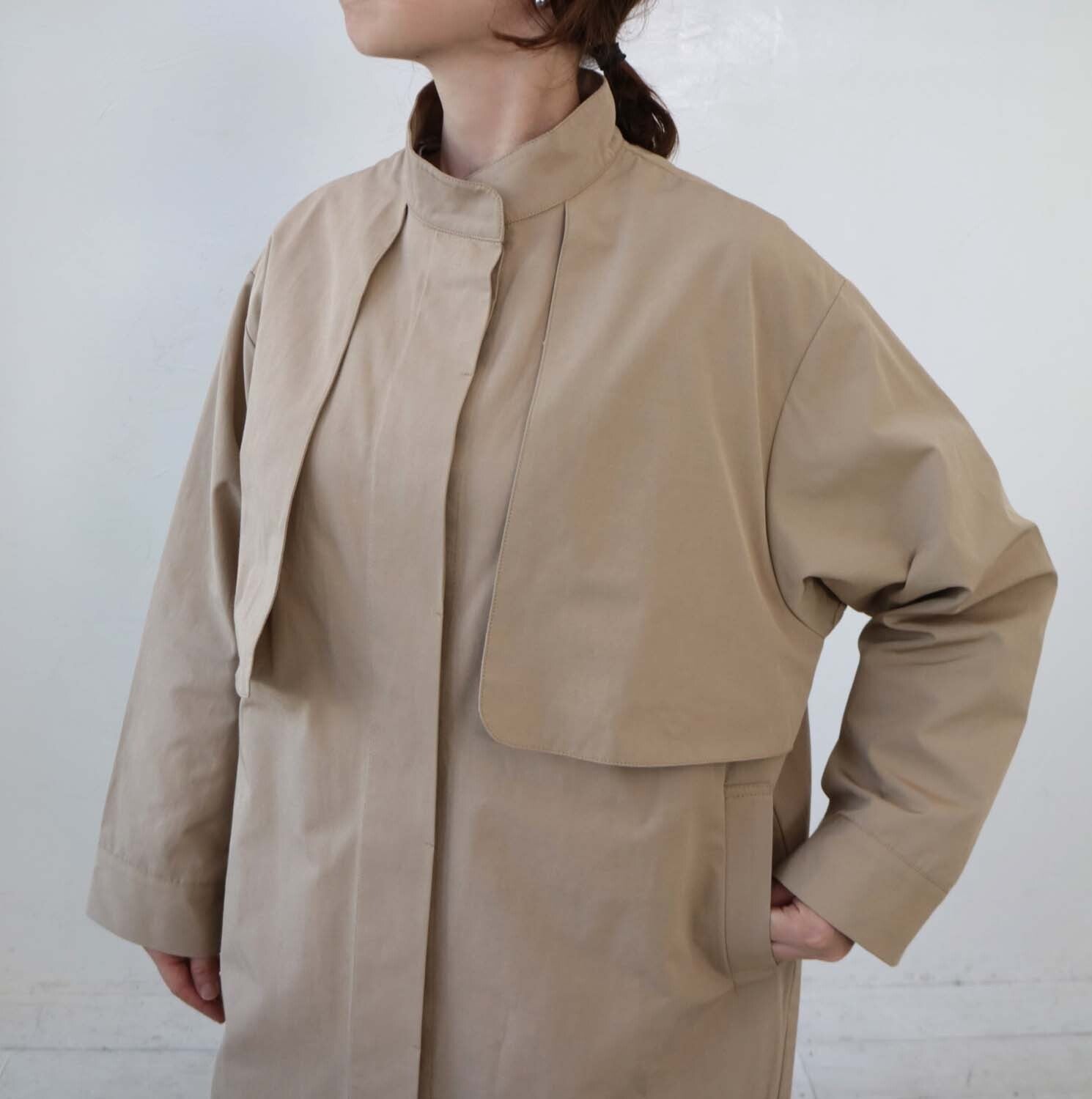 doux bleu ガンフラップスタンドカラーコート DB-2417-011