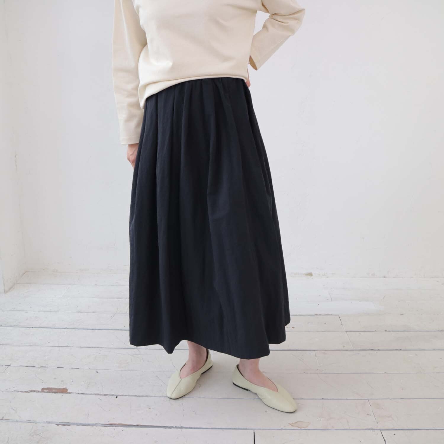 doux bleu ナイロンフレアスカート DB-2416-010