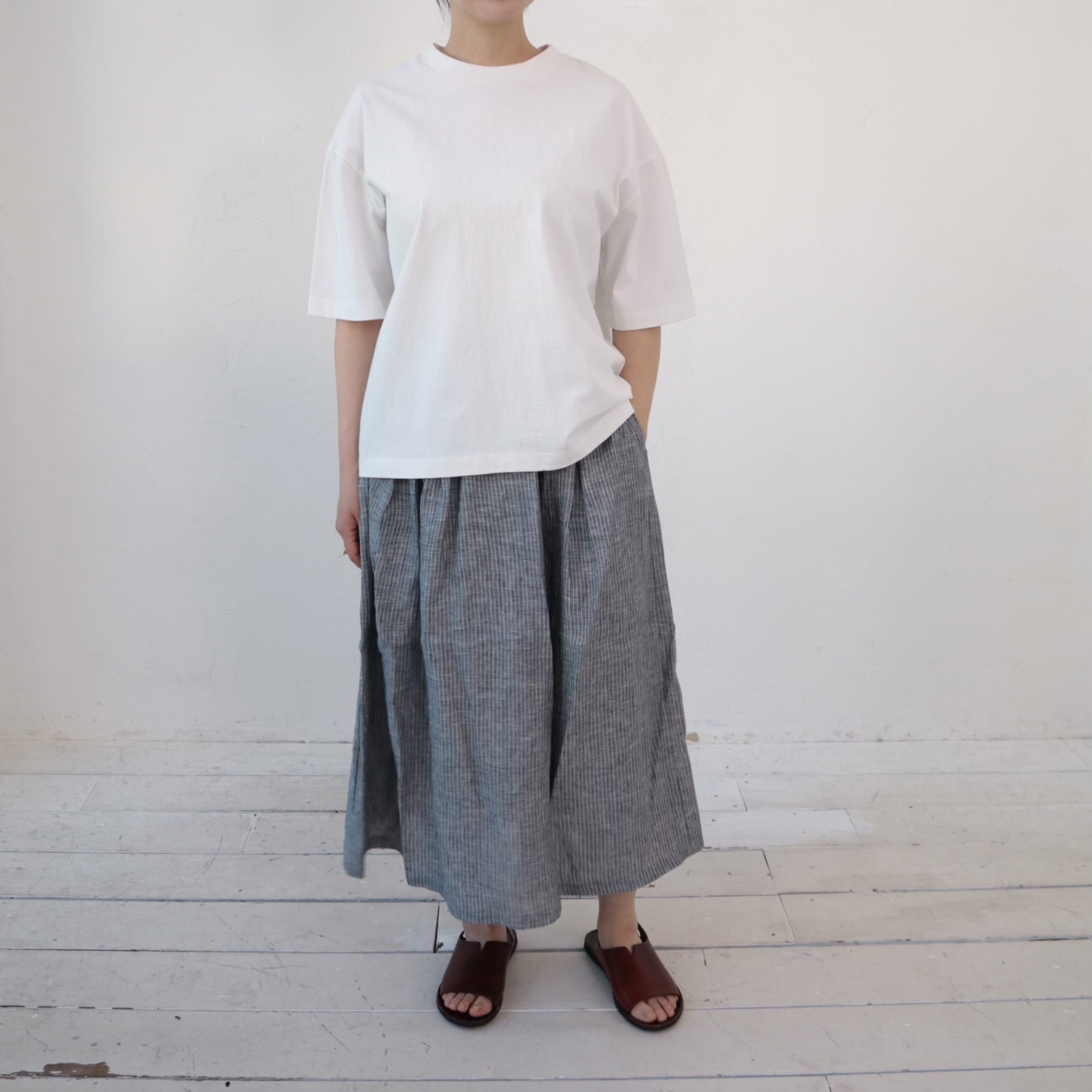 YARRA ボックスシルエット半袖TEE YR-1421-249