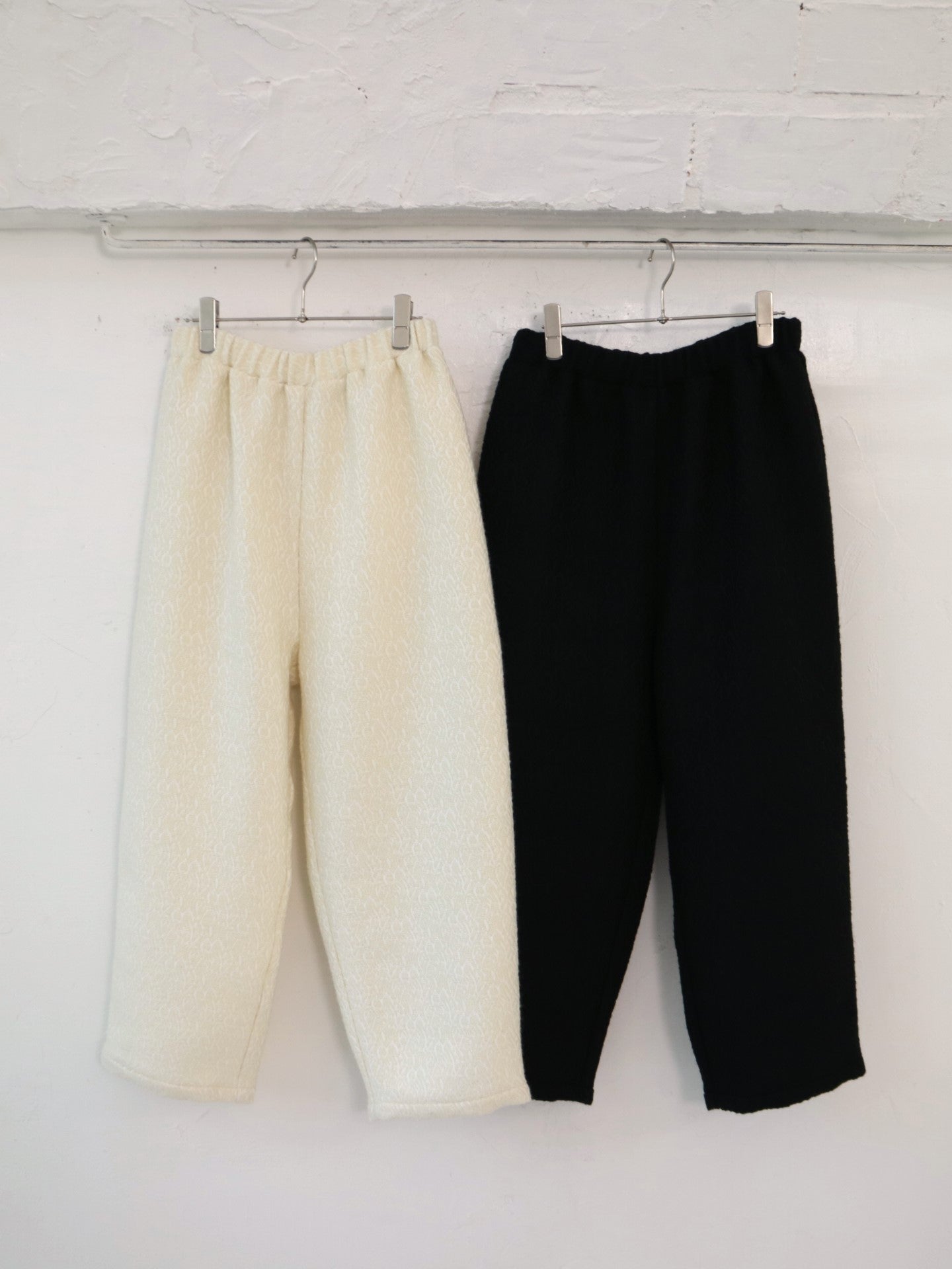YARRA ウールブレンドジャカードパンツ YR-1545-245