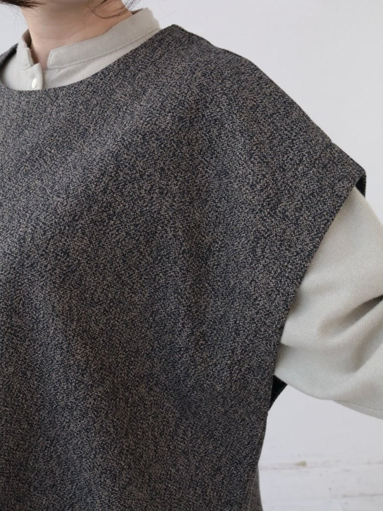 YARRA 三つ杢ツイルワイドベスト YR-1558-253