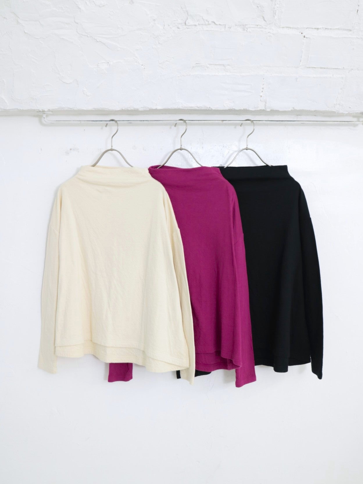 YARRA 40接結天竺ハイネックプルオーバー YR-1551-257