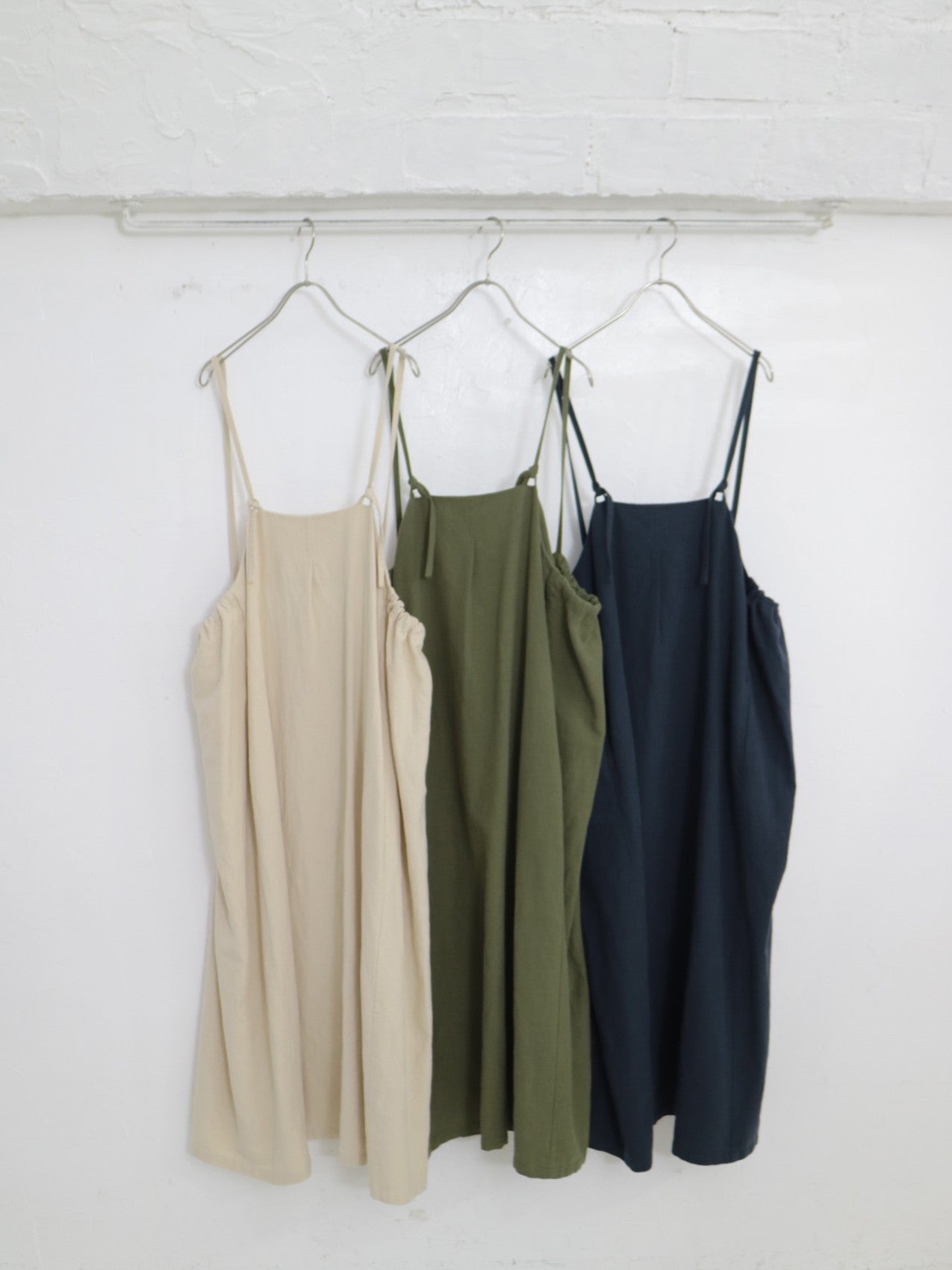 YARRA 綿麻ドロストデザインジャンパースカート YR-1554-258