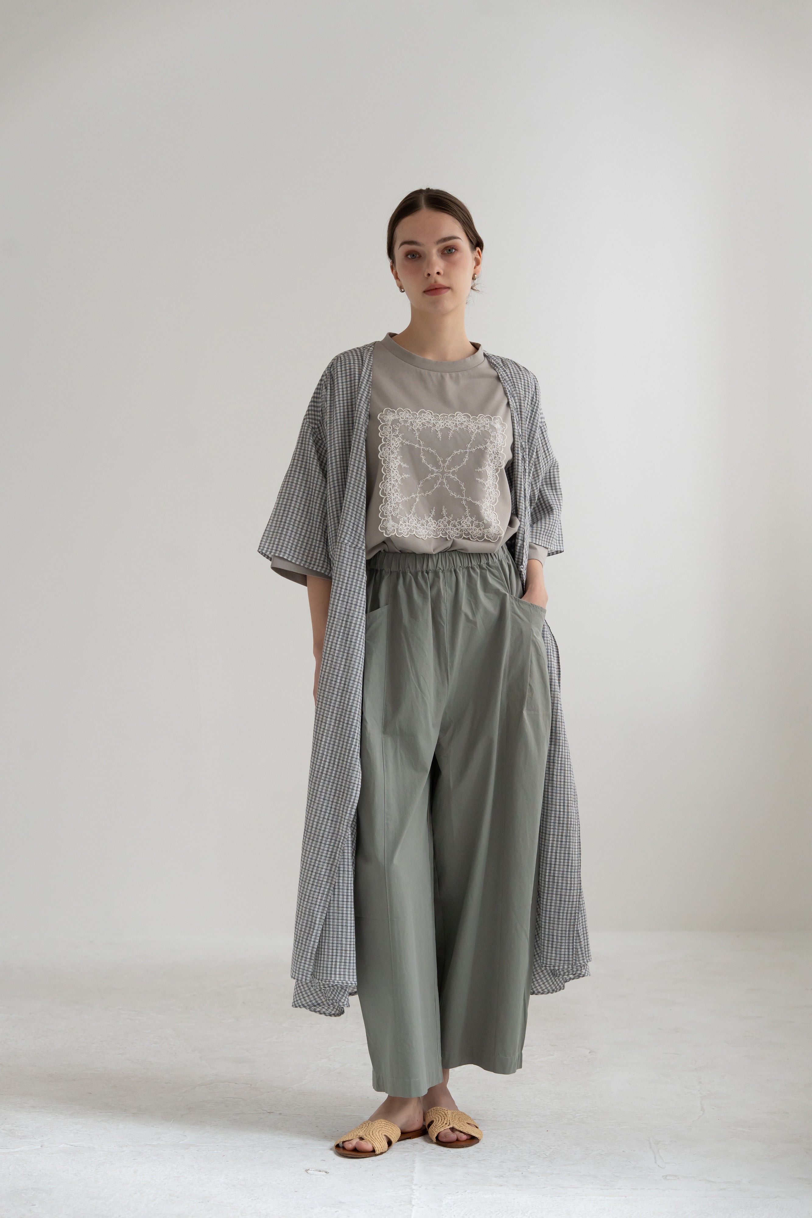 YARRA シングルガーゼカシュクールワンピース YR-1644-203