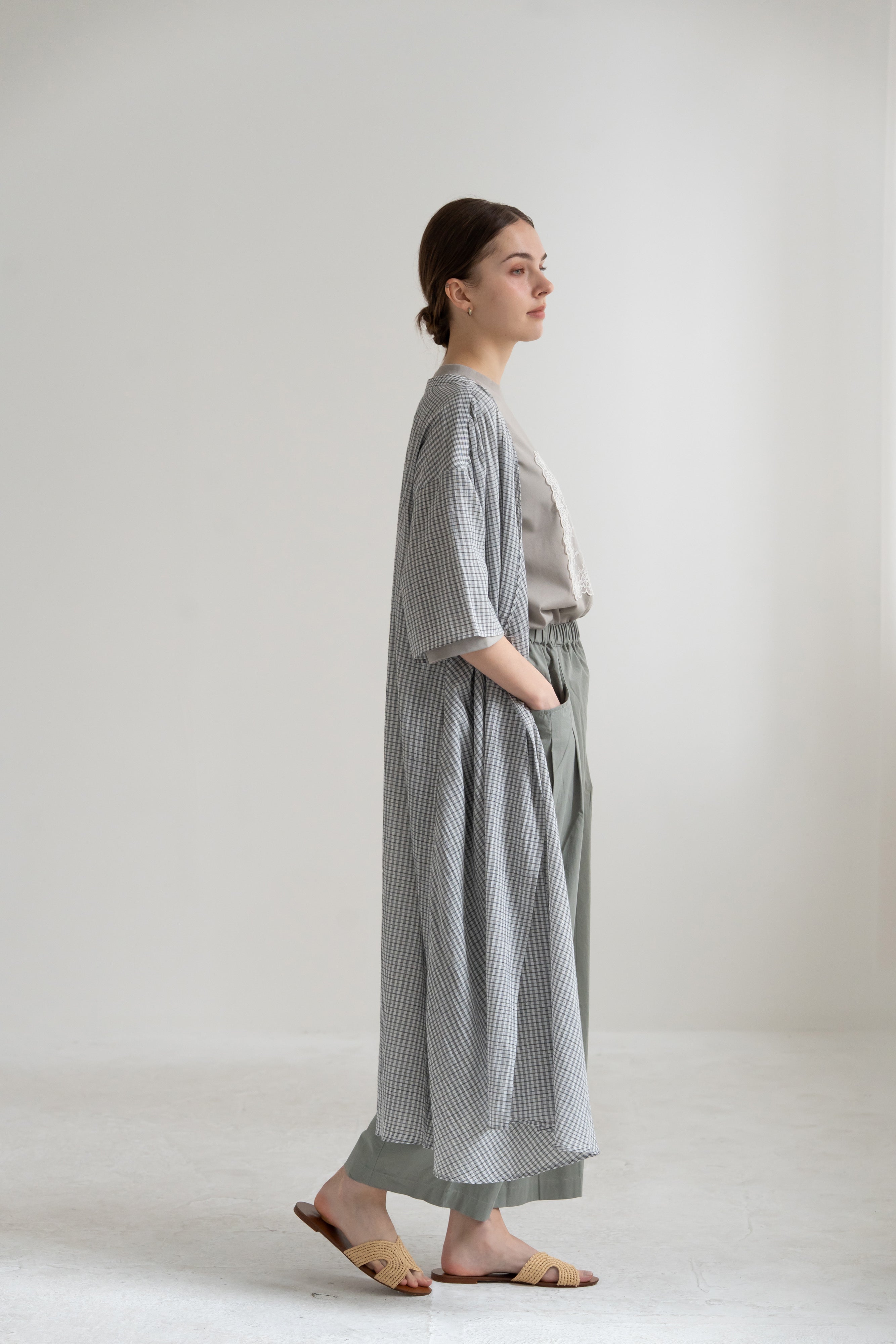 YARRA シングルガーゼカシュクールワンピース YR-1644-203