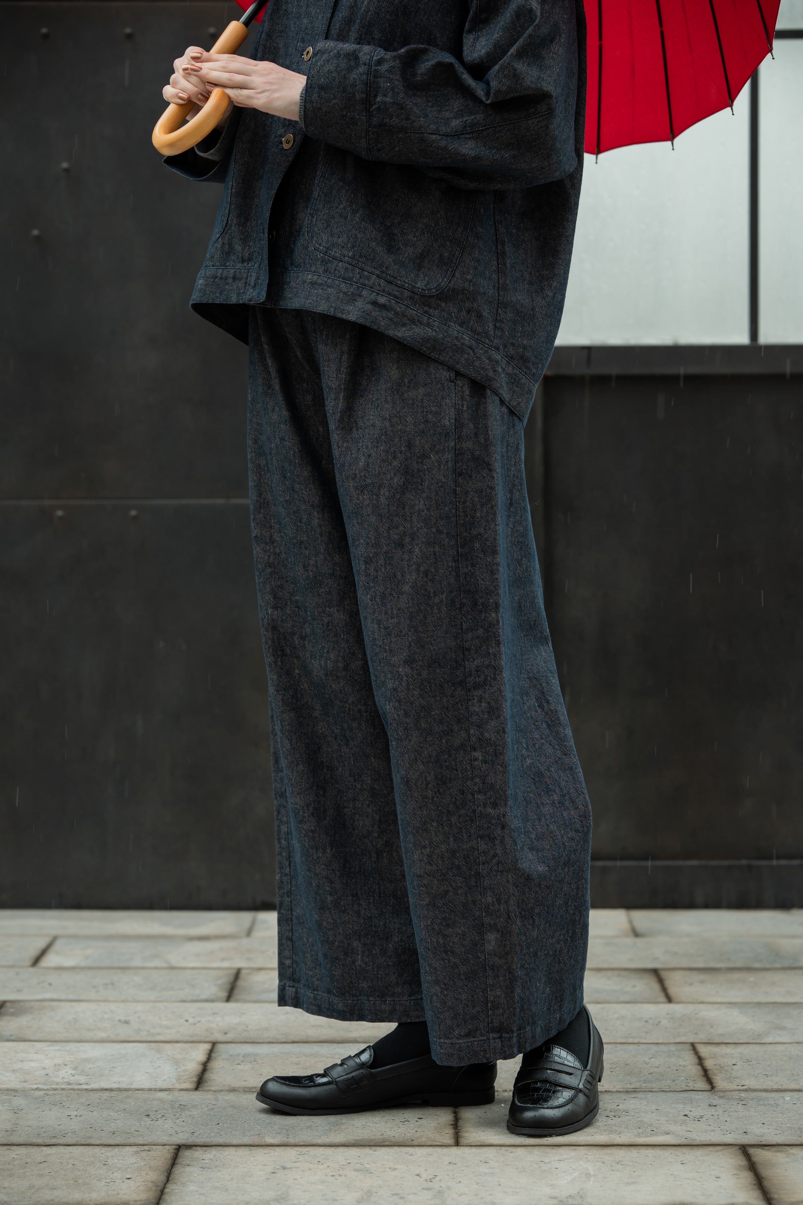 YARRA リネンコットンストレートパンツ YR-1645-235
