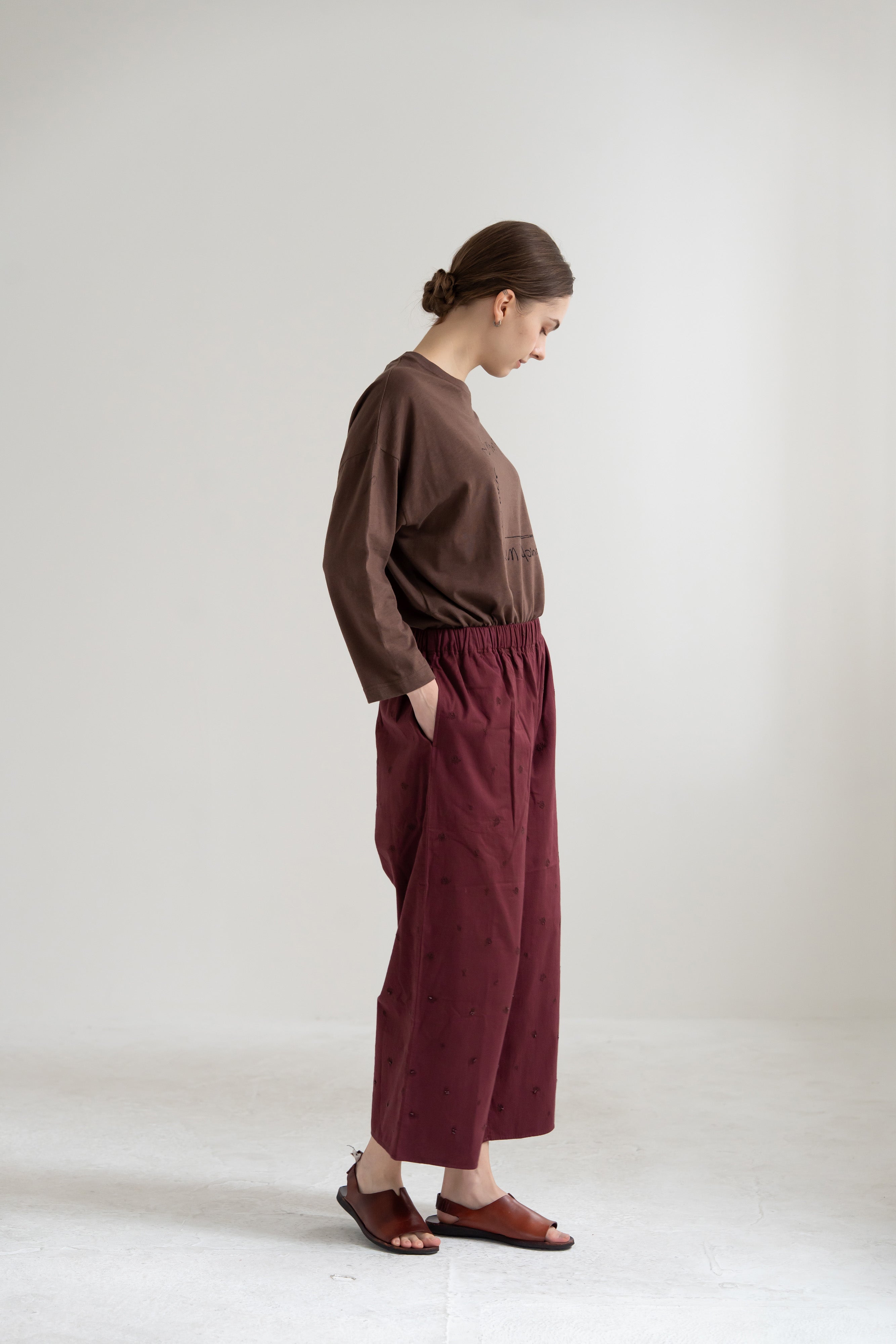 YARRA INDIAビーズ刺繍パンツ YR-1645-213