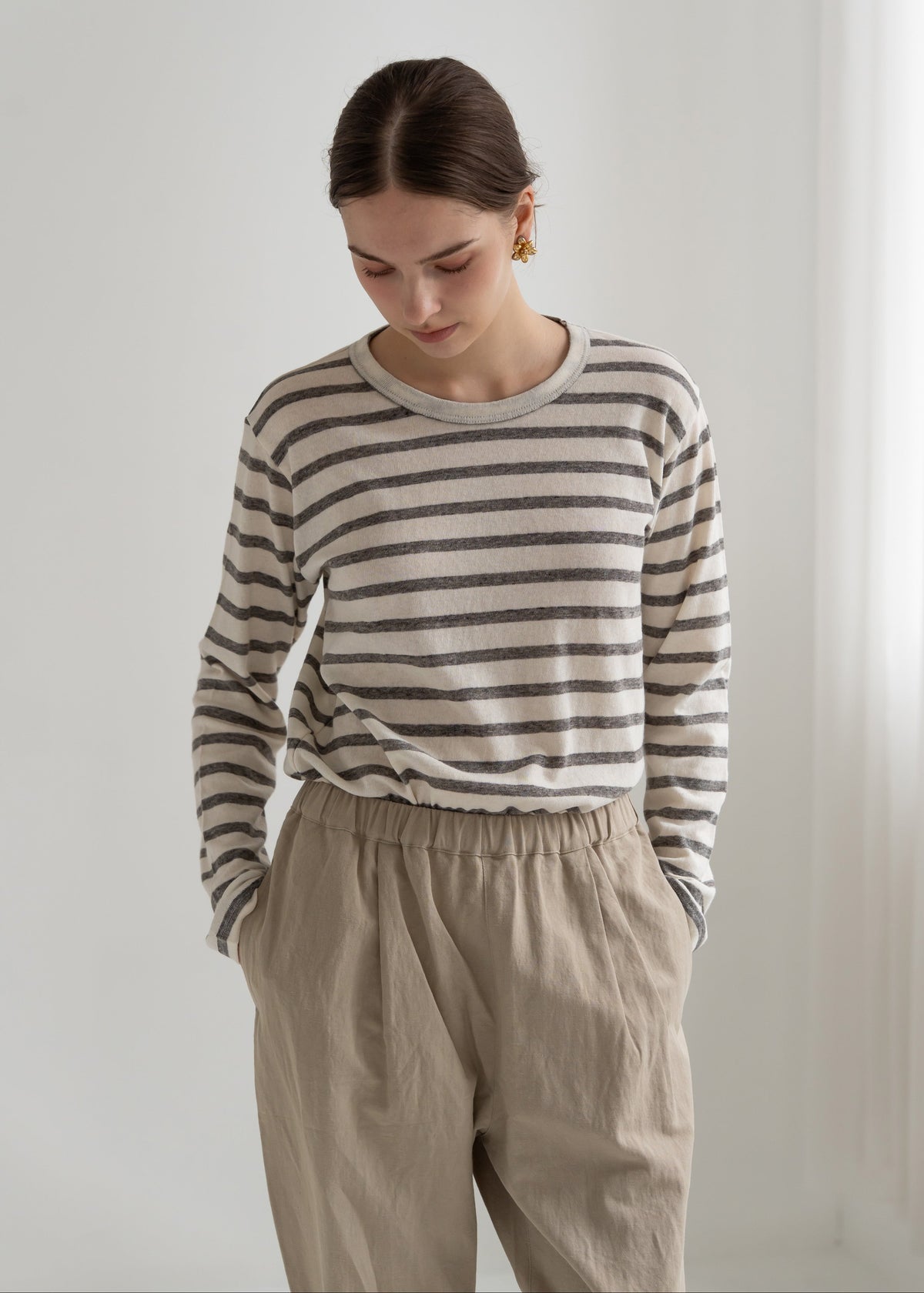 YARRA CLツイルスリムストレートパンツ YR-1645-228