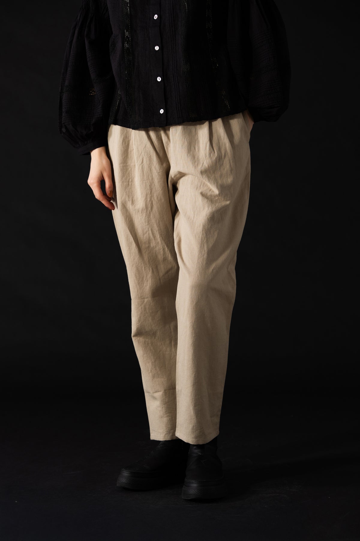 YARRA CLツイルスリムストレートパンツ YR-1645-228