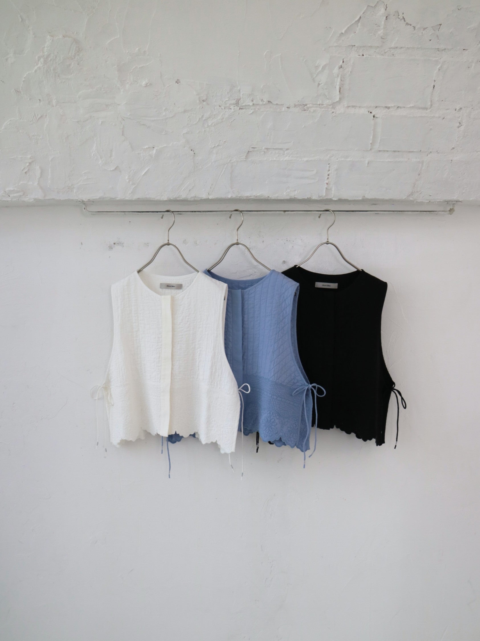 doux bleu Boutis Stitch ショートベスト DB-2618-033