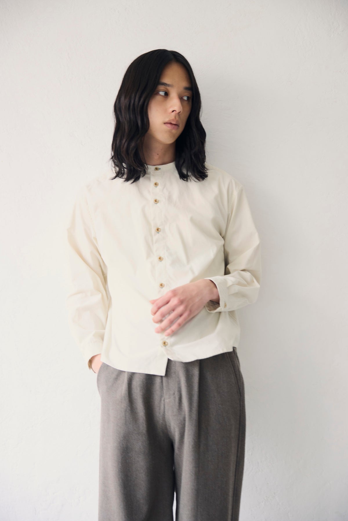 YARRA NEU MICRO WALE コーデュロイシャツ NU-5653-436