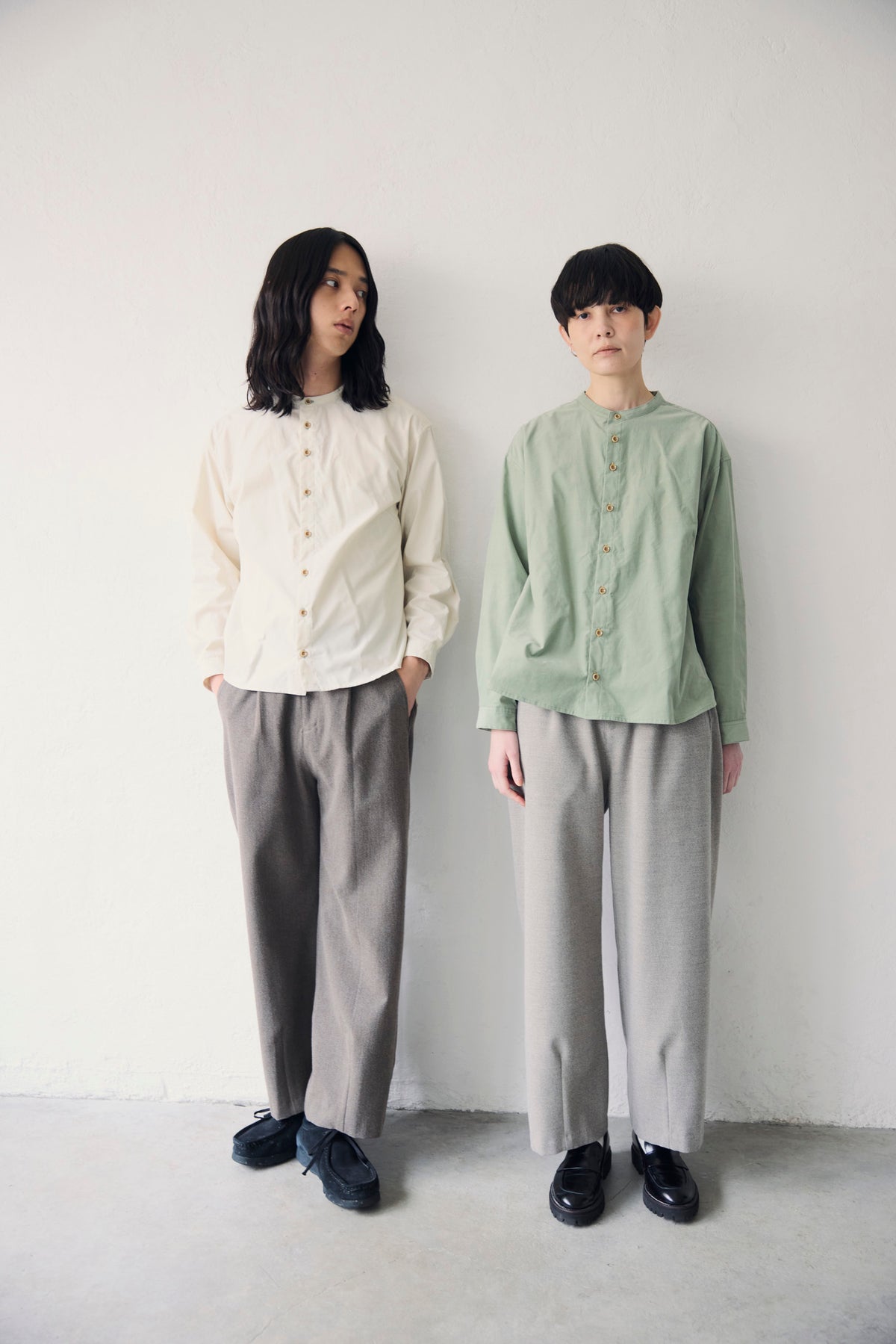 YARRA NEU MICRO WALE コーデュロイシャツ NU-5653-436